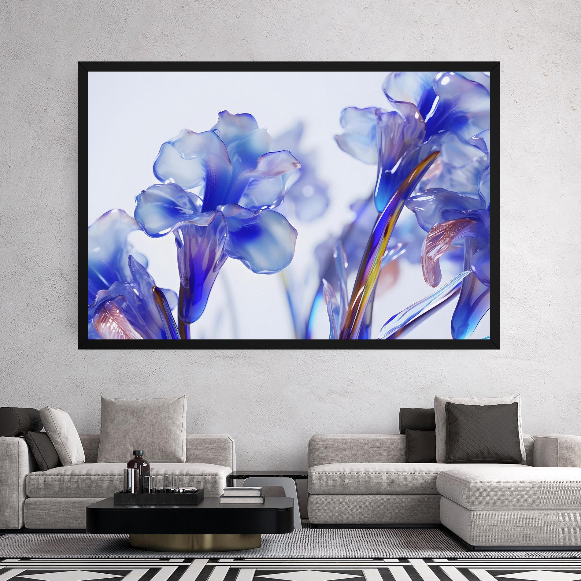 Leinwandbild Iris Glass mockup 2