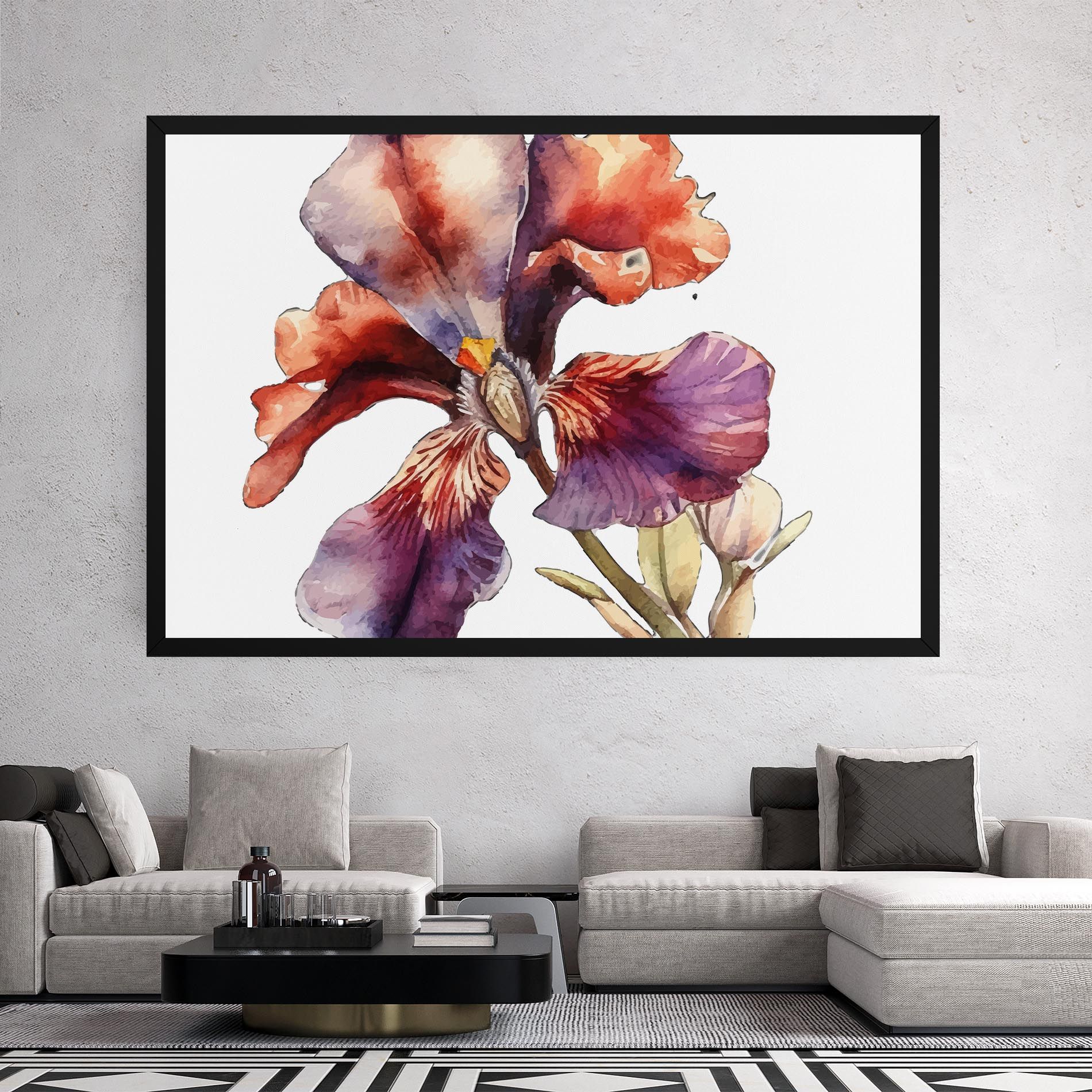 Watercolor Iris mockup 2