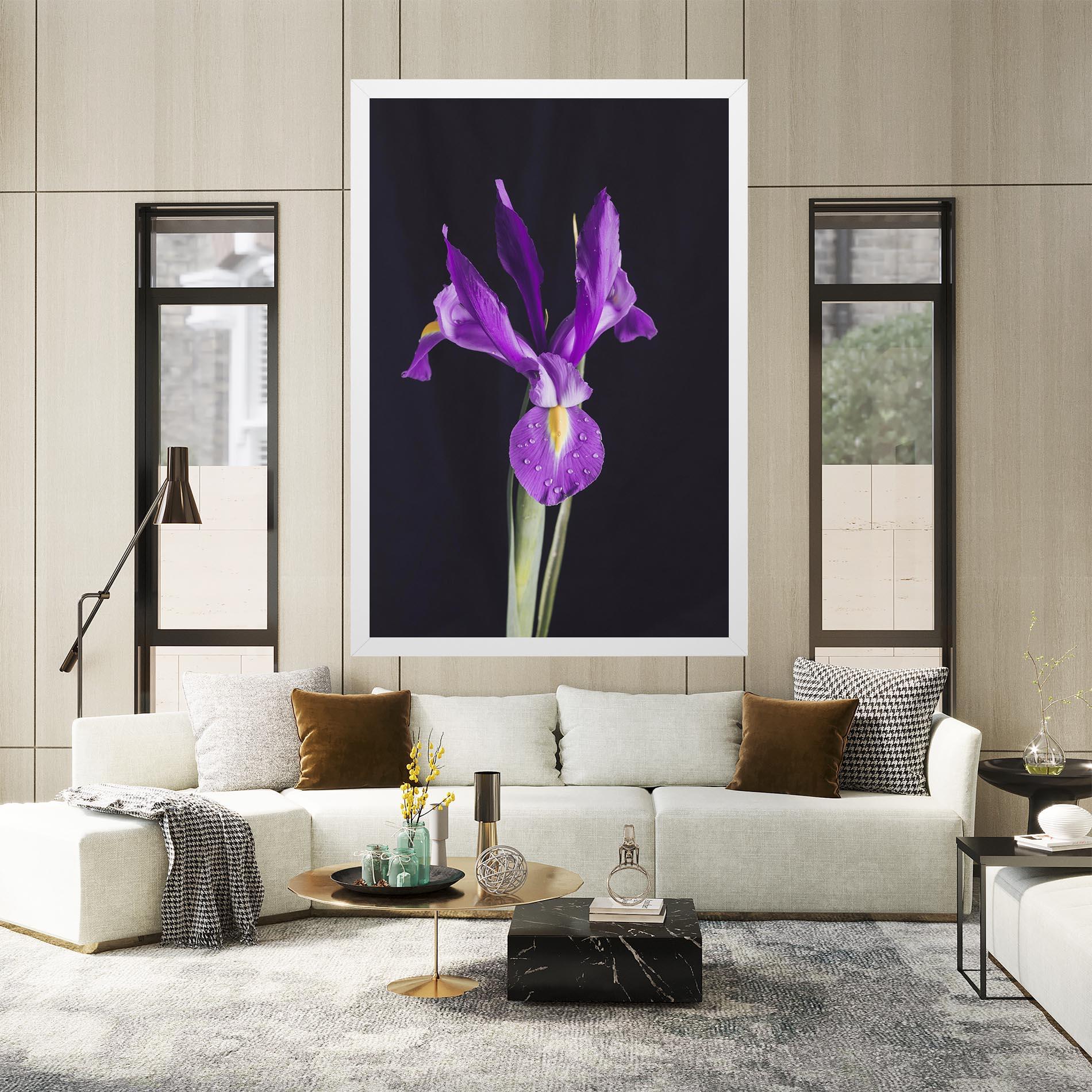 Leinwandbild Fresh Purple Iris mockup 2
