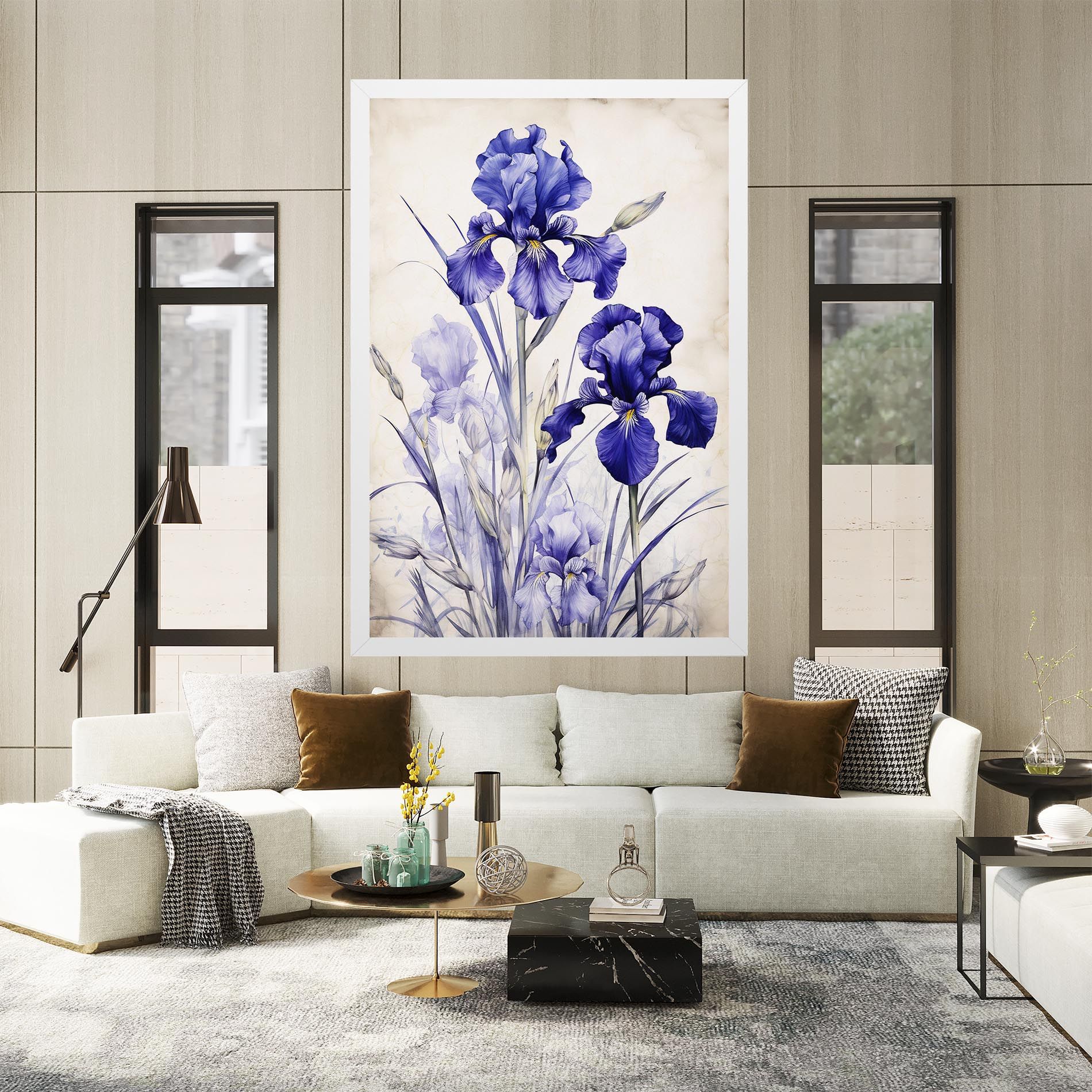 Irises Painting mockup 2