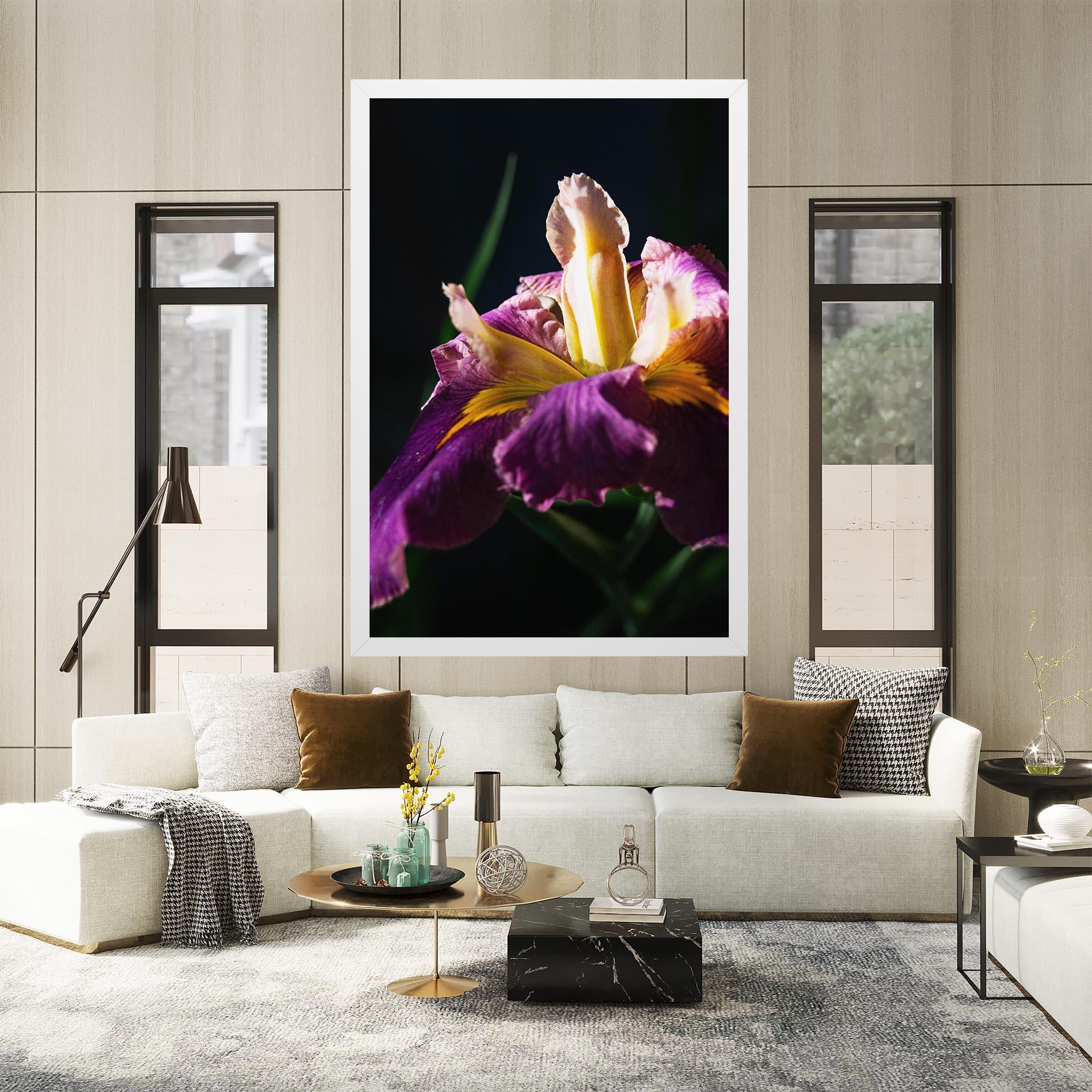 Leinwandbild Pastel Yellow Iris mockup 2