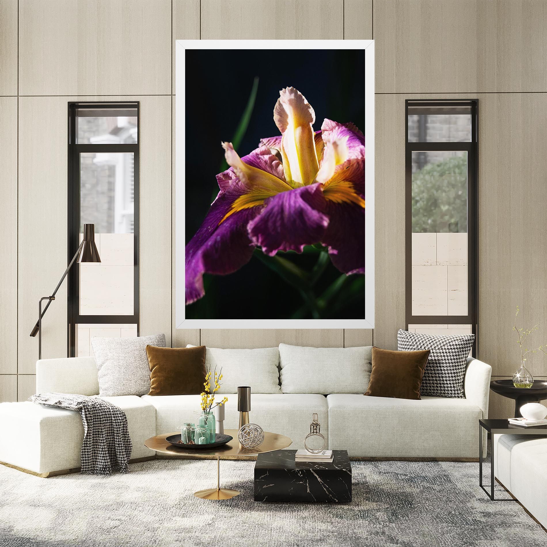 Pastel Yellow Iris mockup 2