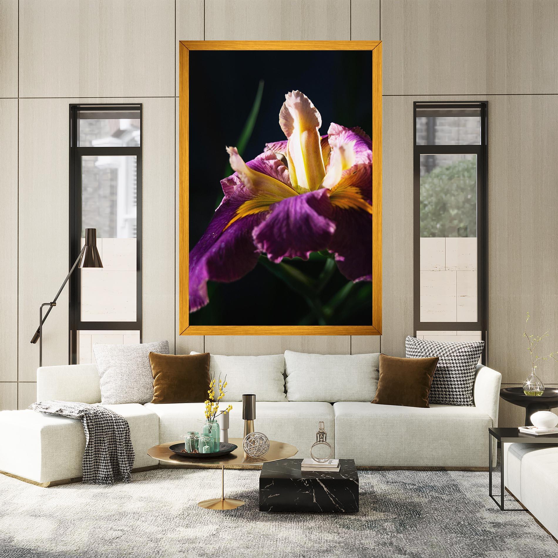 Leinwandbild Pastel Yellow Iris mockup 2