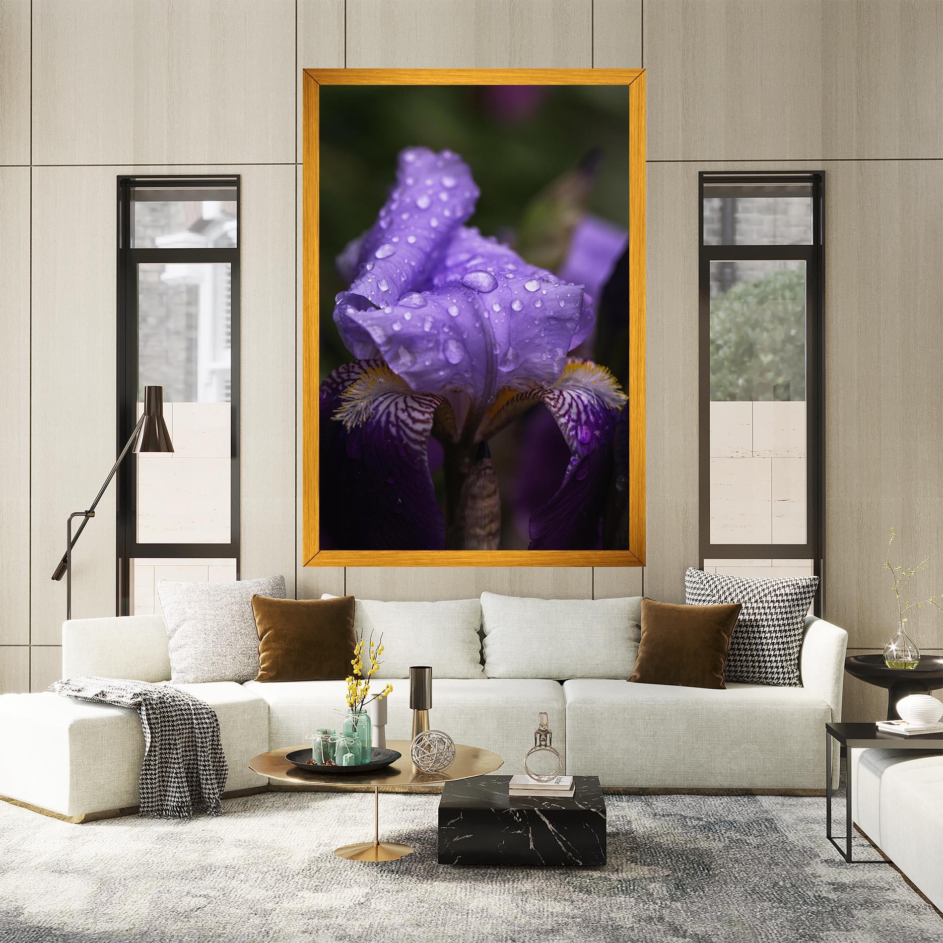 Leinwandbild Rain In The Garden mockup 2