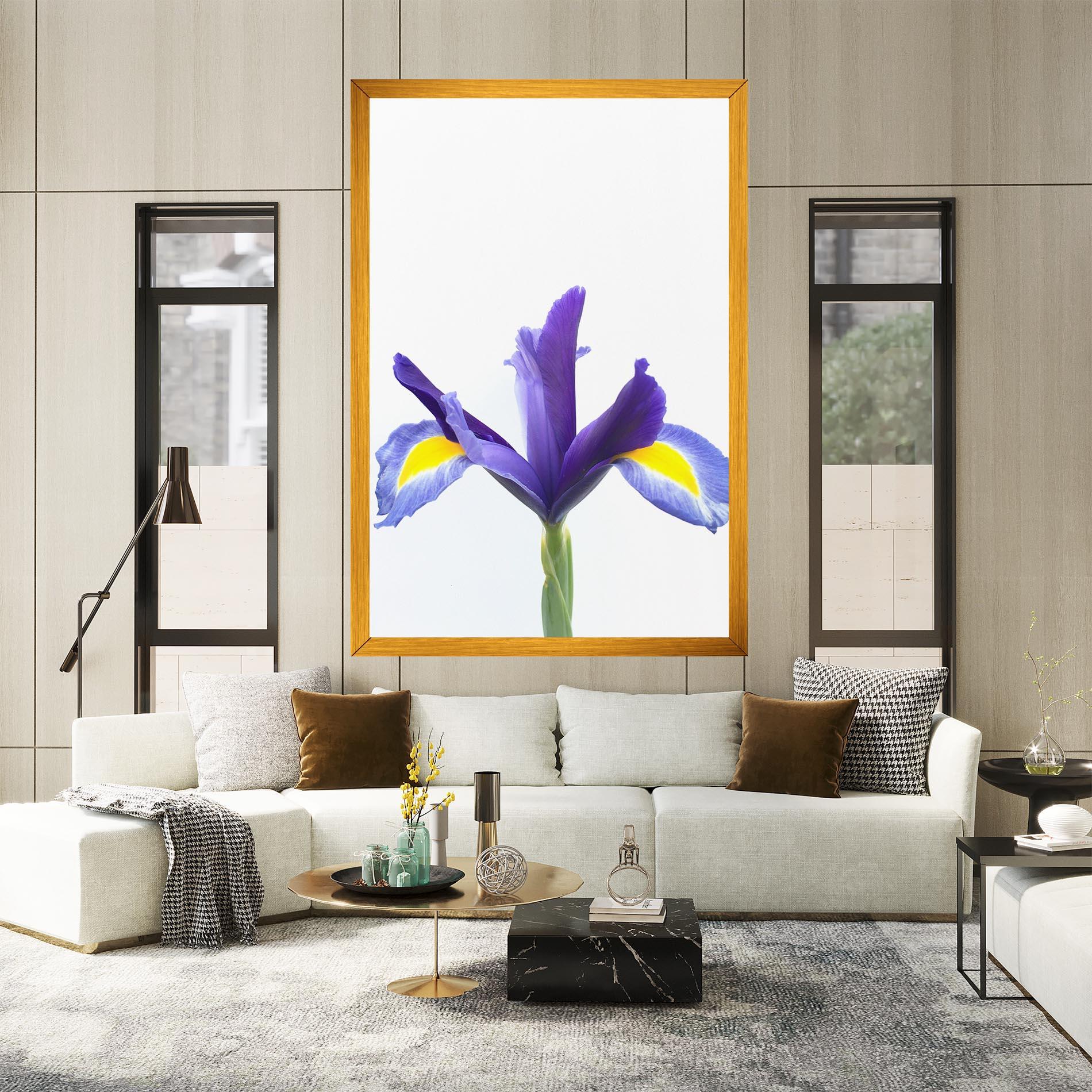 Leinwandbild Yellow Color Iris mockup 2