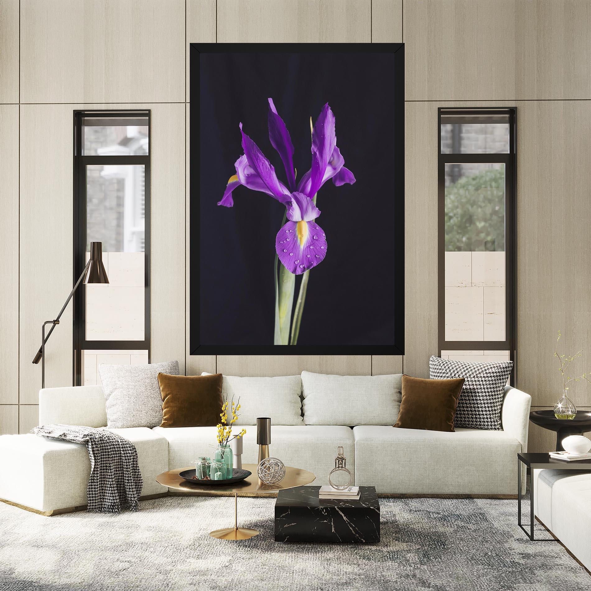 Leinwandbild Fresh Purple Iris mockup 2