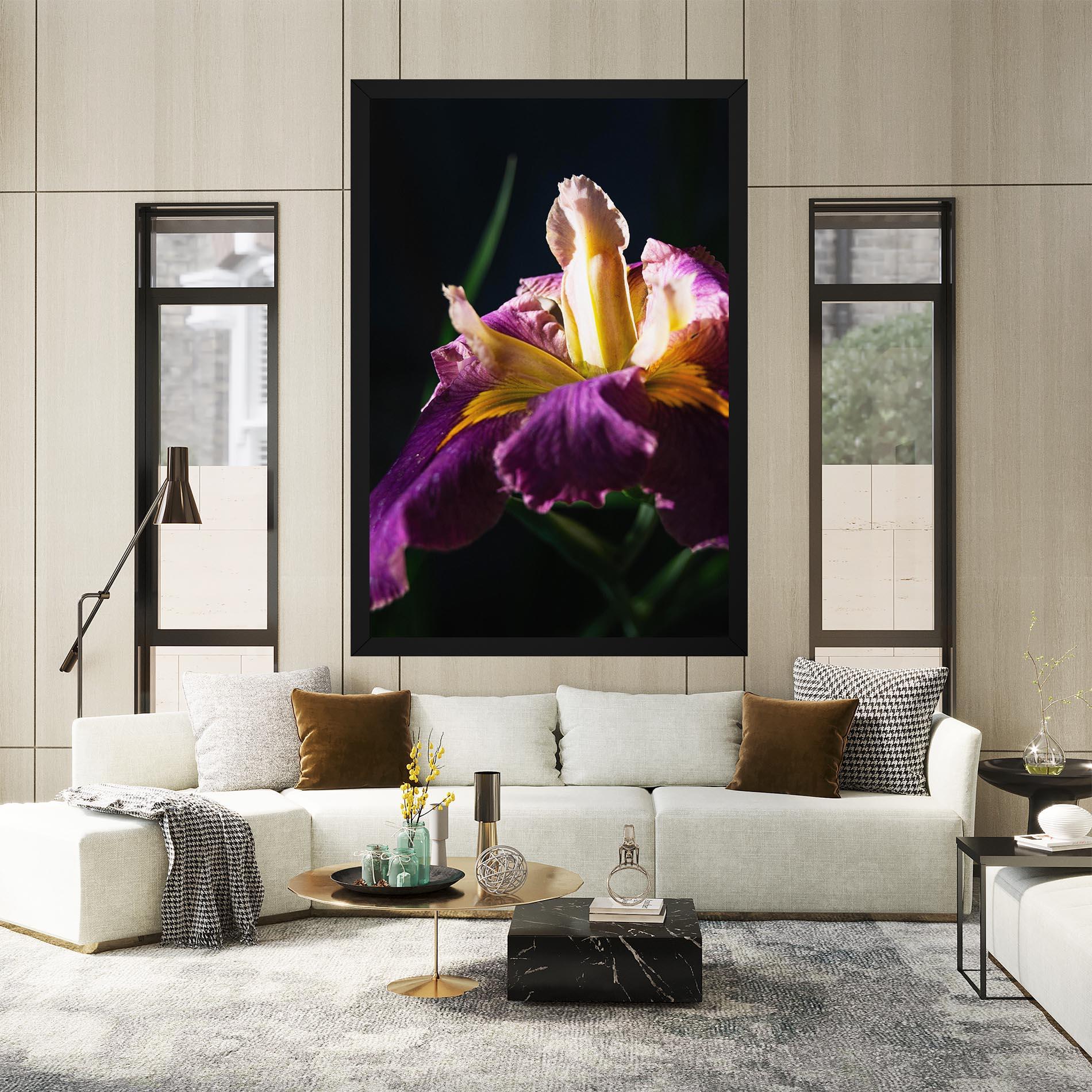 Leinwandbild Pastel Yellow Iris mockup 2