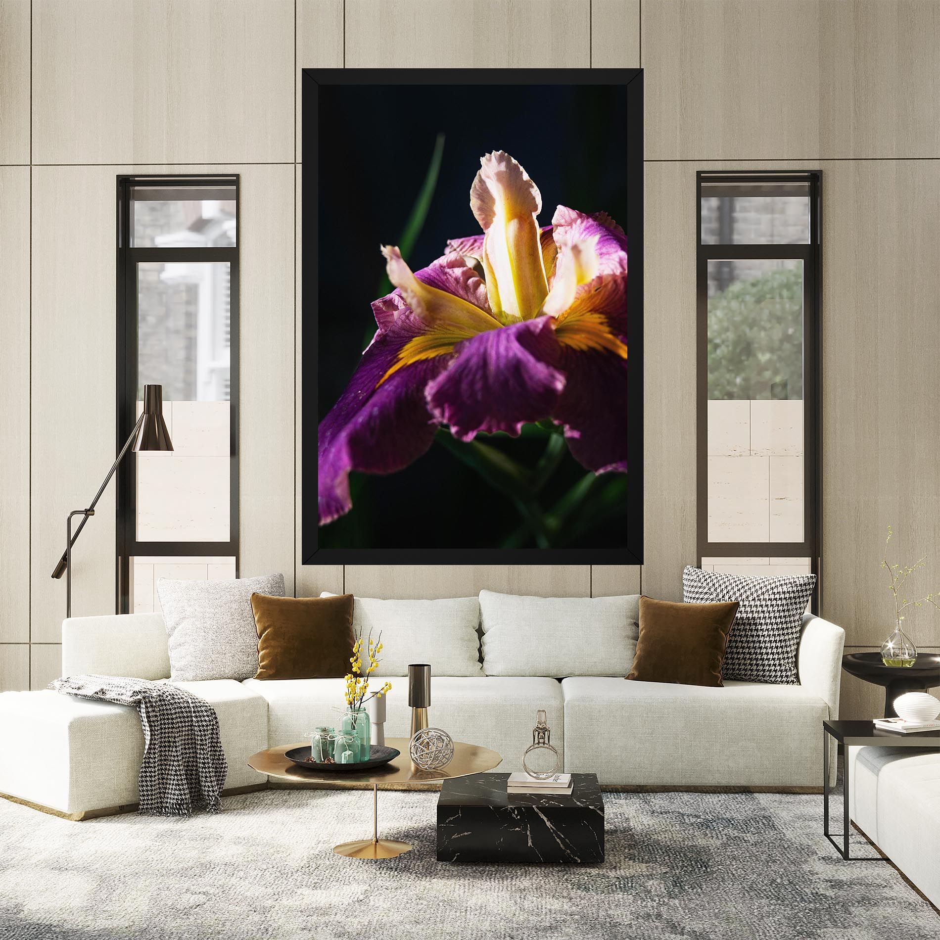 Pastel Yellow Iris mockup 2