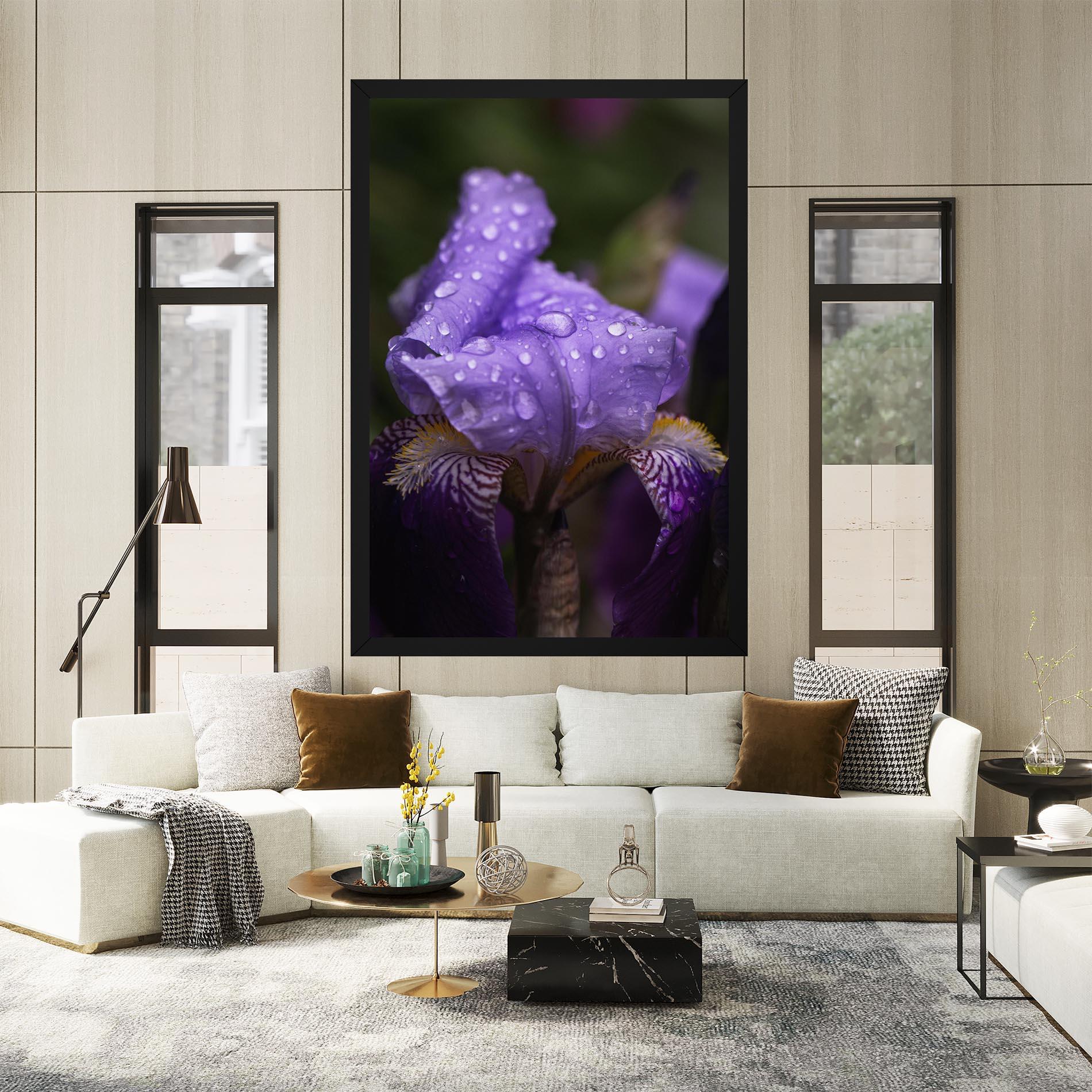 Leinwandbild Rain In The Garden mockup 2