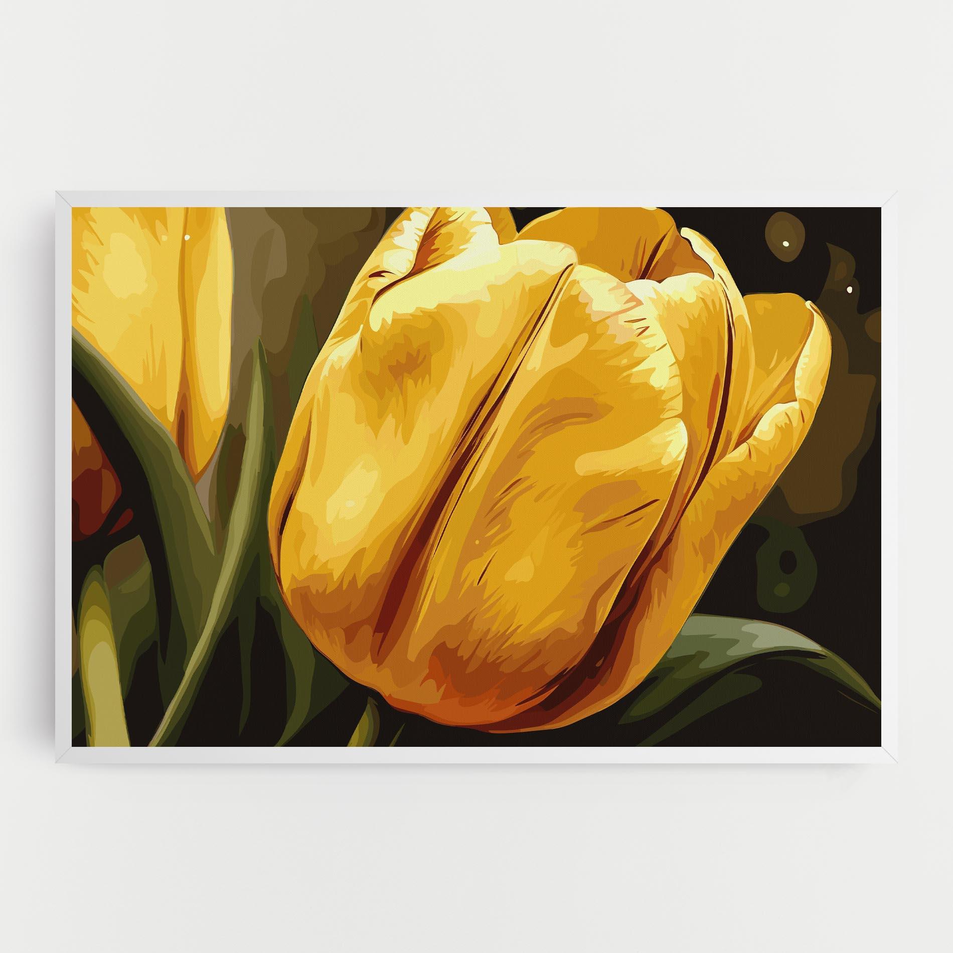 Leinwandbild Big Yellow Tulip mockup 0