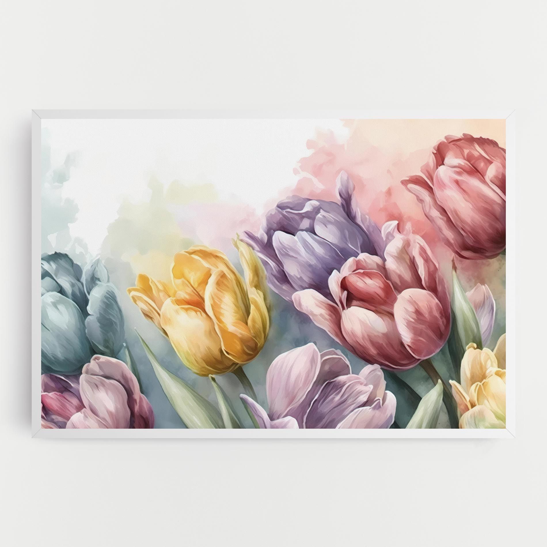 Pastel Tulips mockup 0
