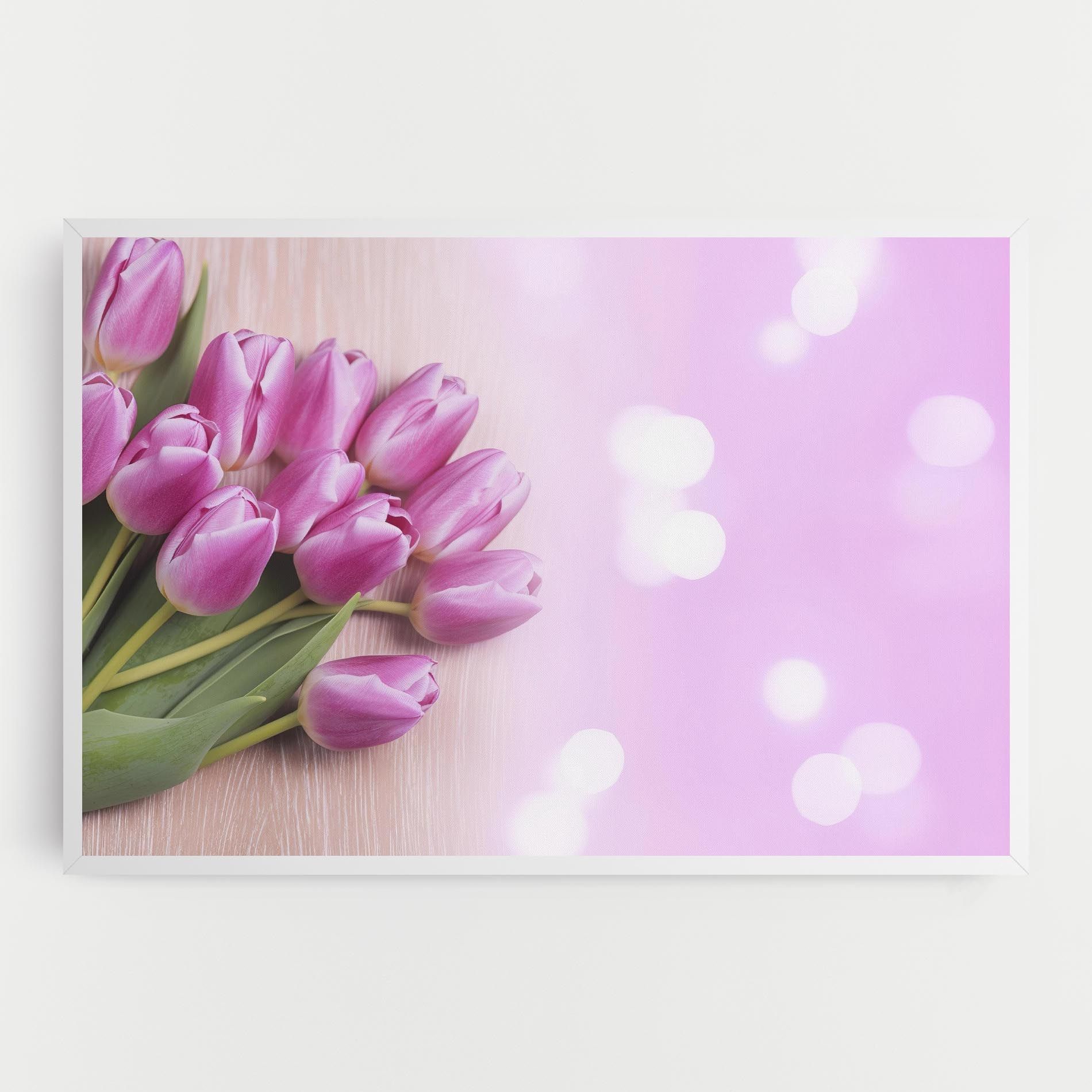 Pink Tulip Flowers mockup 0