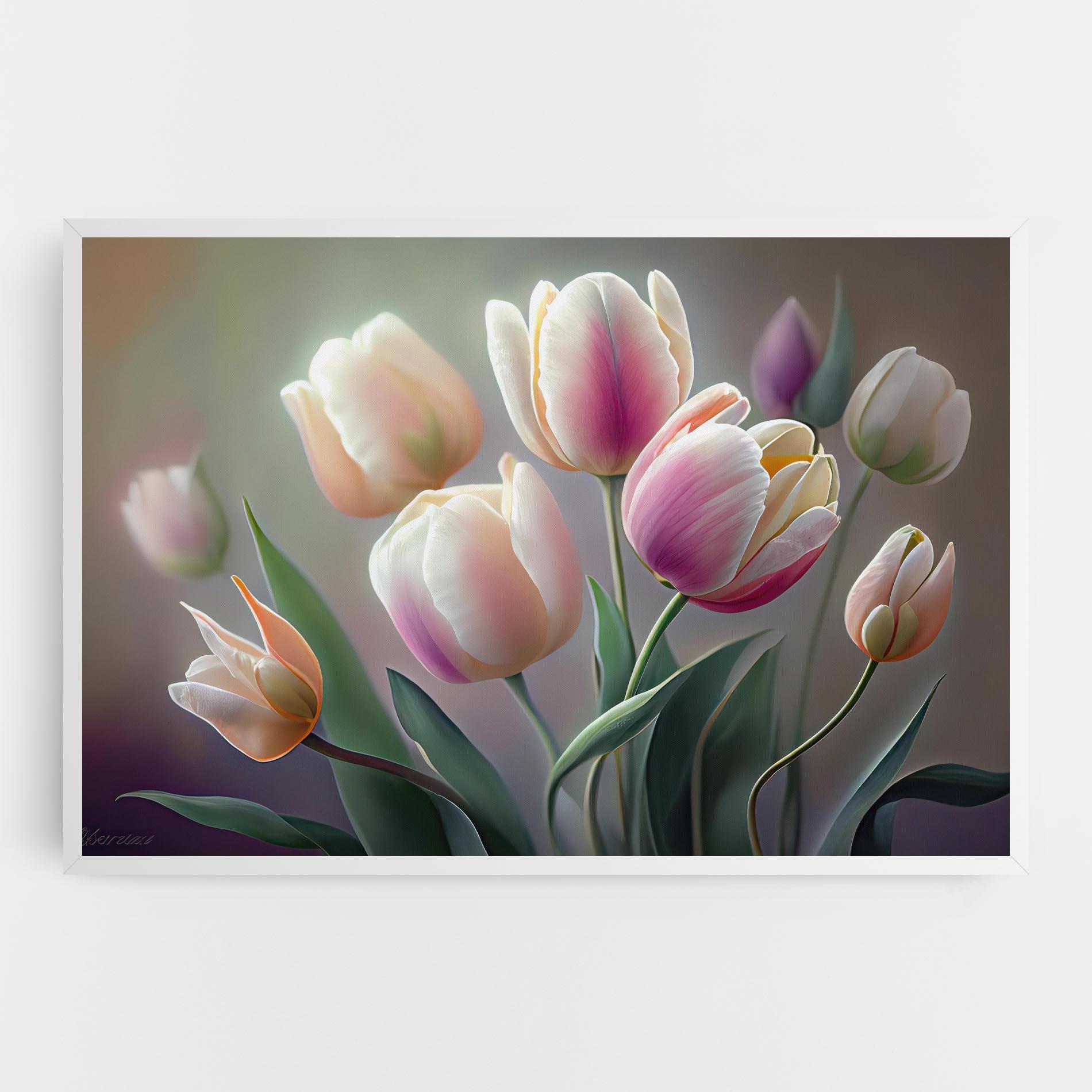 Leinwandbild Pretty Tulips mockup 0