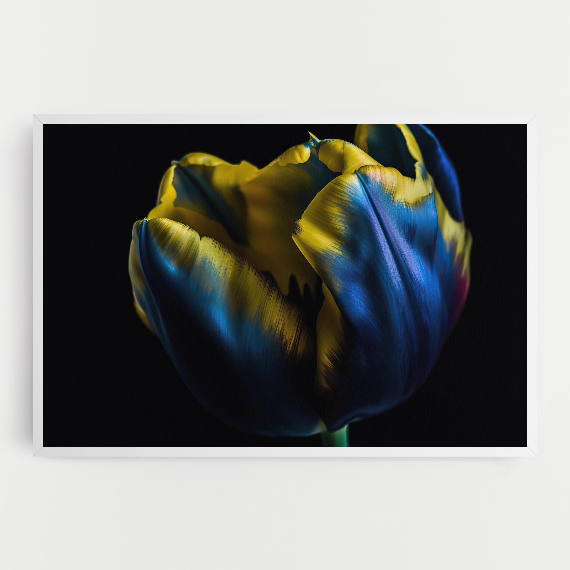 Leinwandbild Yellow Blue Tulip mockup 0