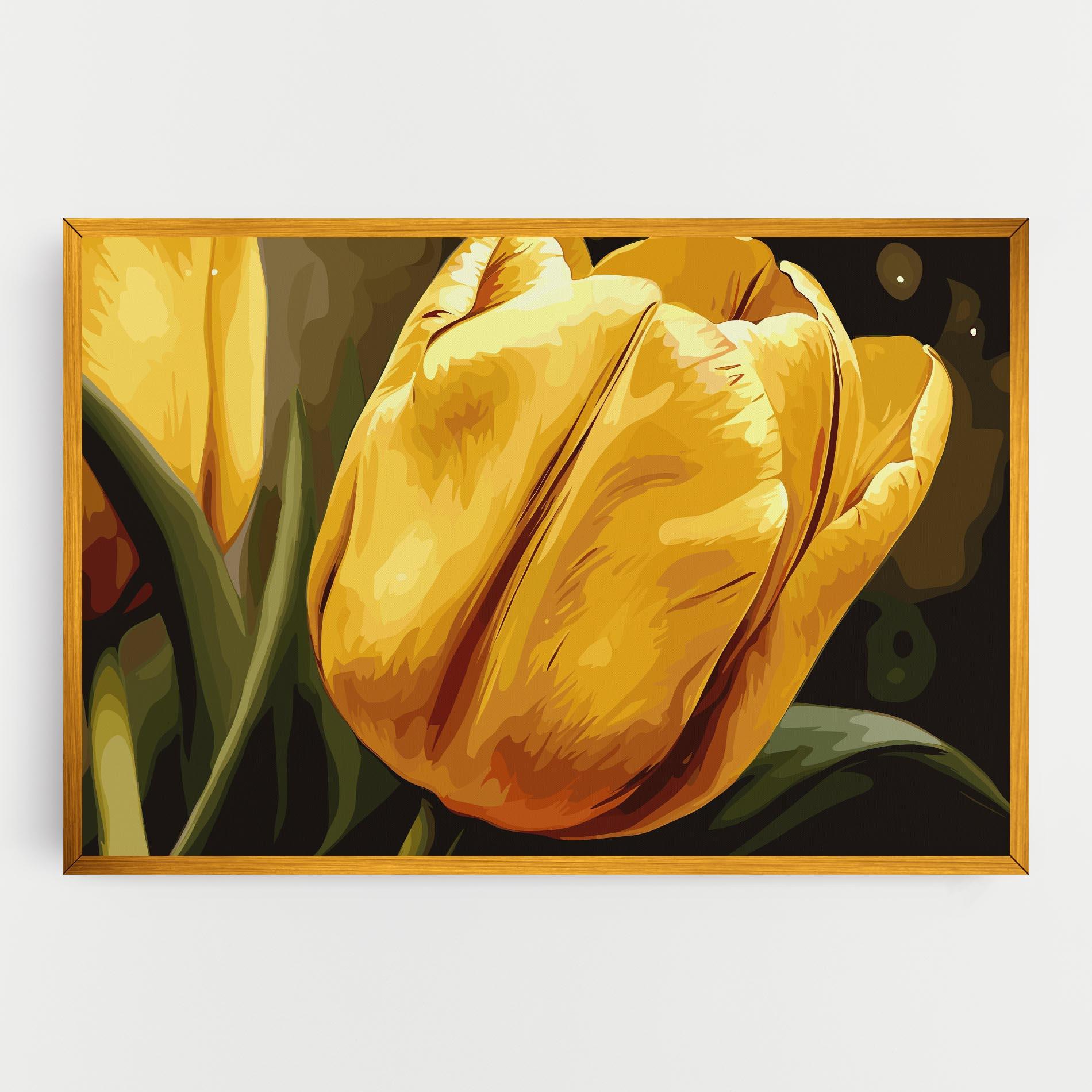 Leinwandbild Big Yellow Tulip mockup 0