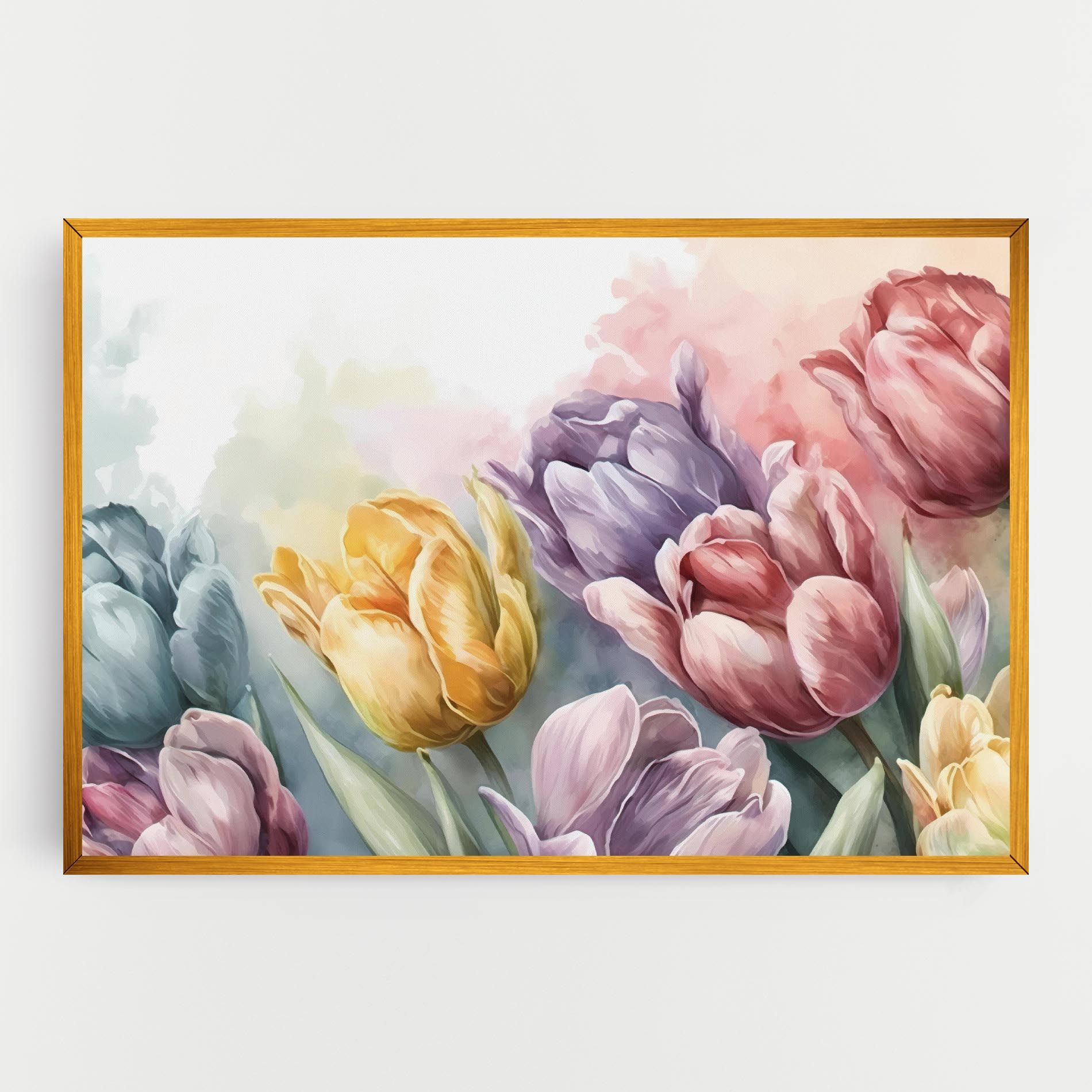Pastel Tulips mockup 0