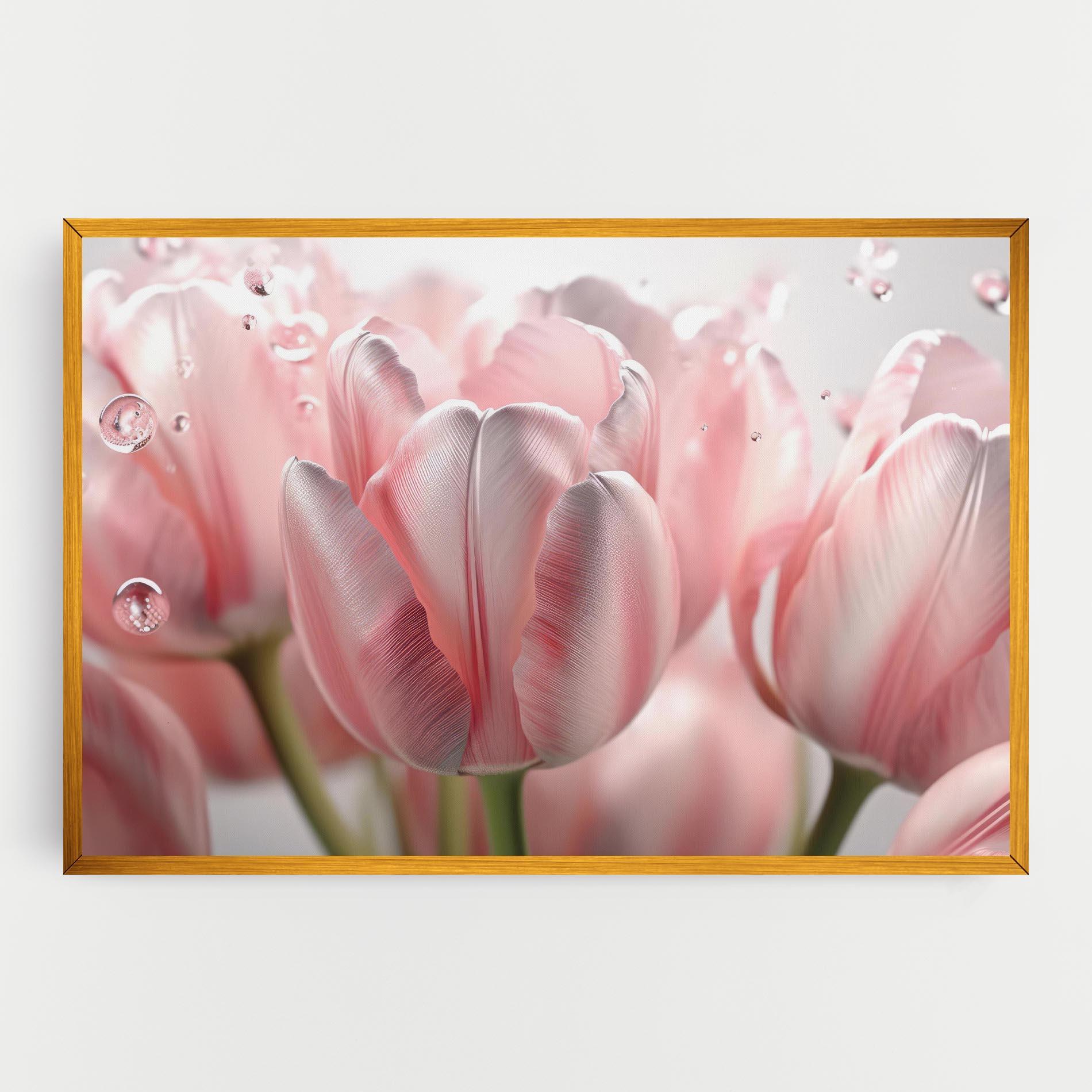 Leinwandbild Pink Pretty Tulips mockup 0