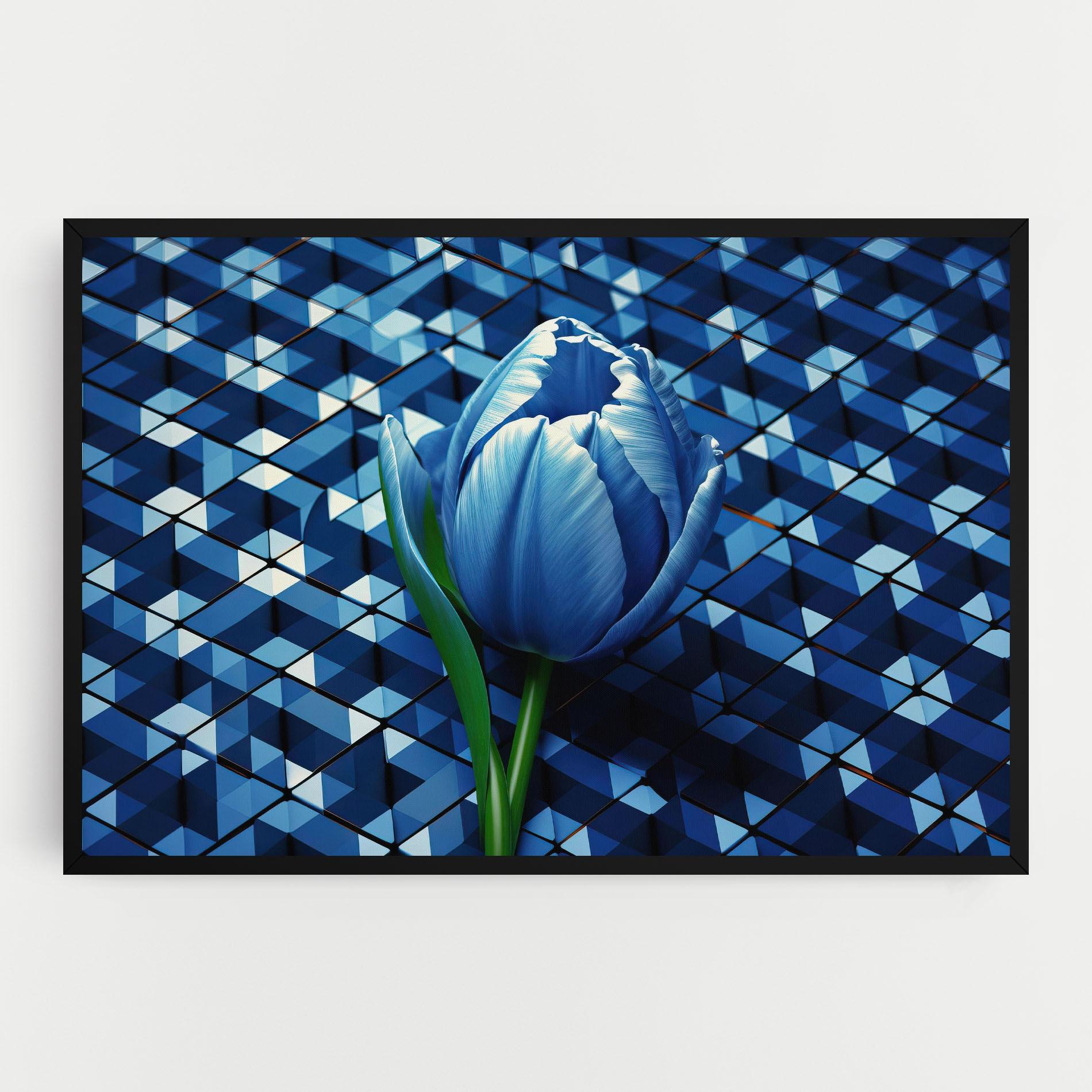Leinwandbild Blue Tulip mockup 0