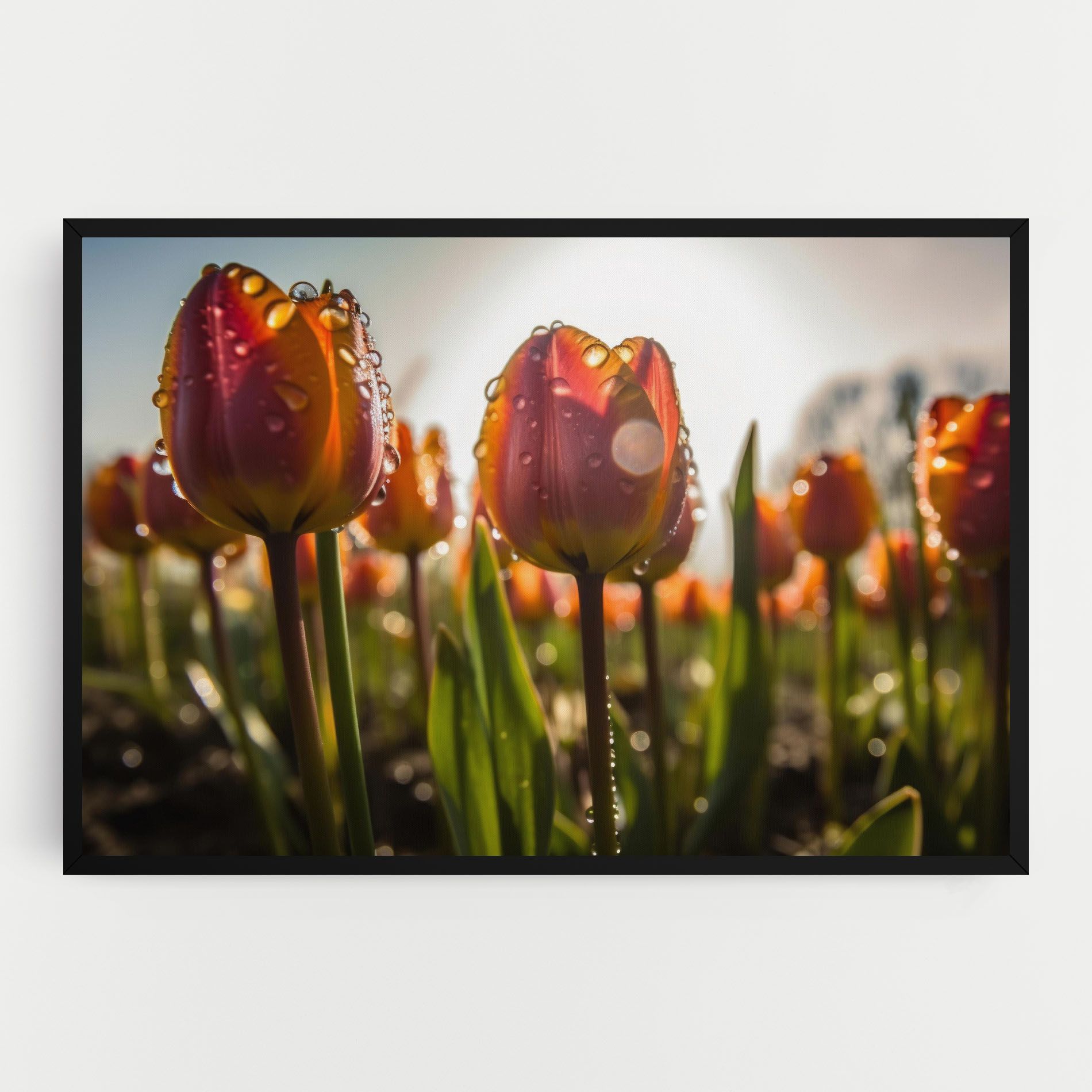 Orange Tulips After Rain mockup 0