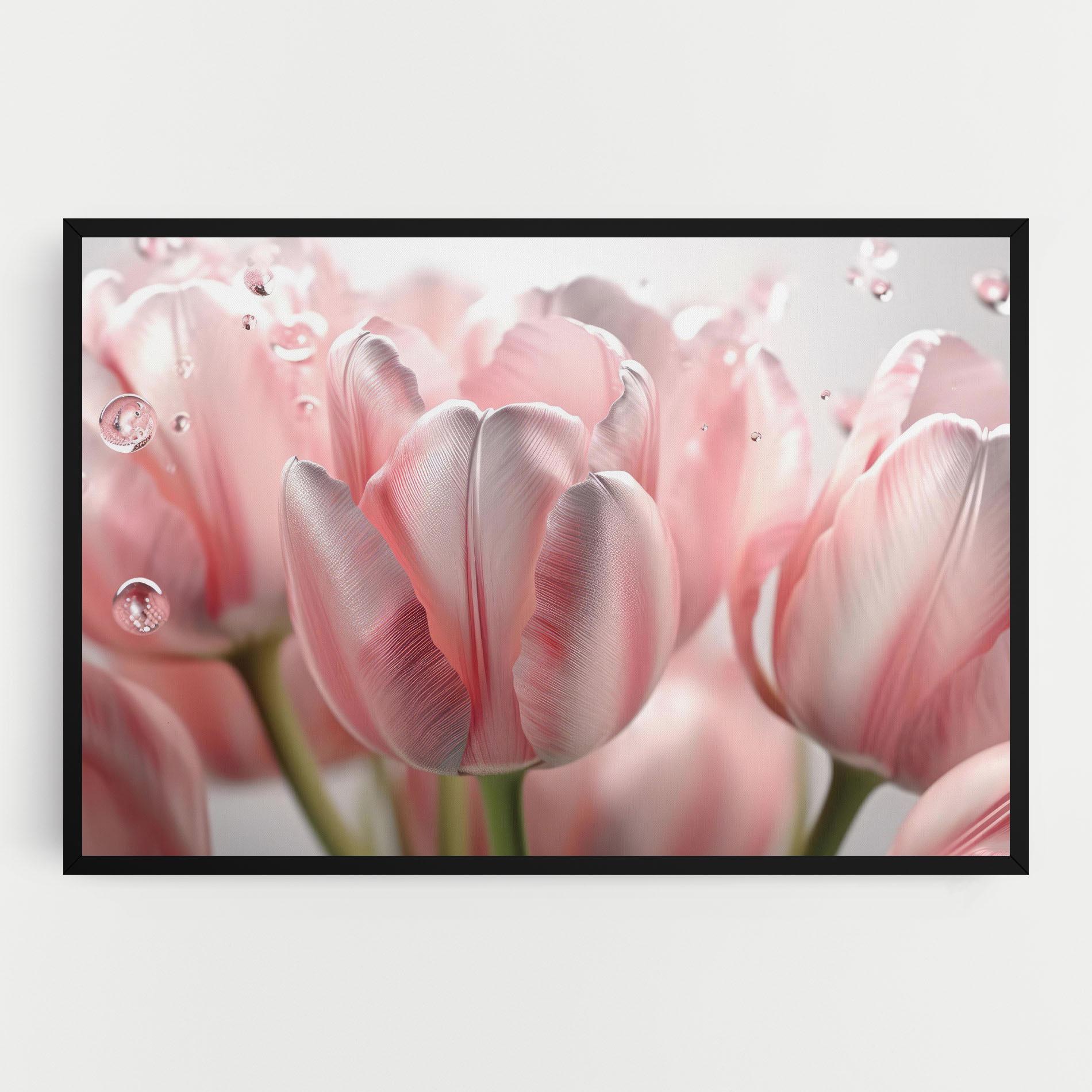 Leinwandbild Pink Pretty Tulips mockup 0
