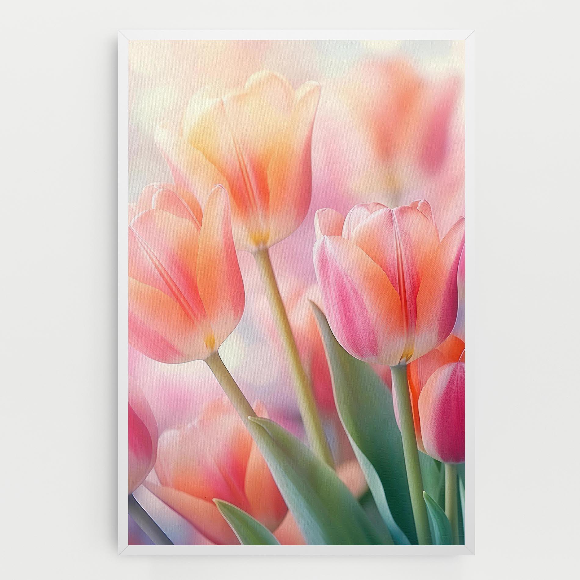 Leinwandbild Dreamy Tulips mockup 0