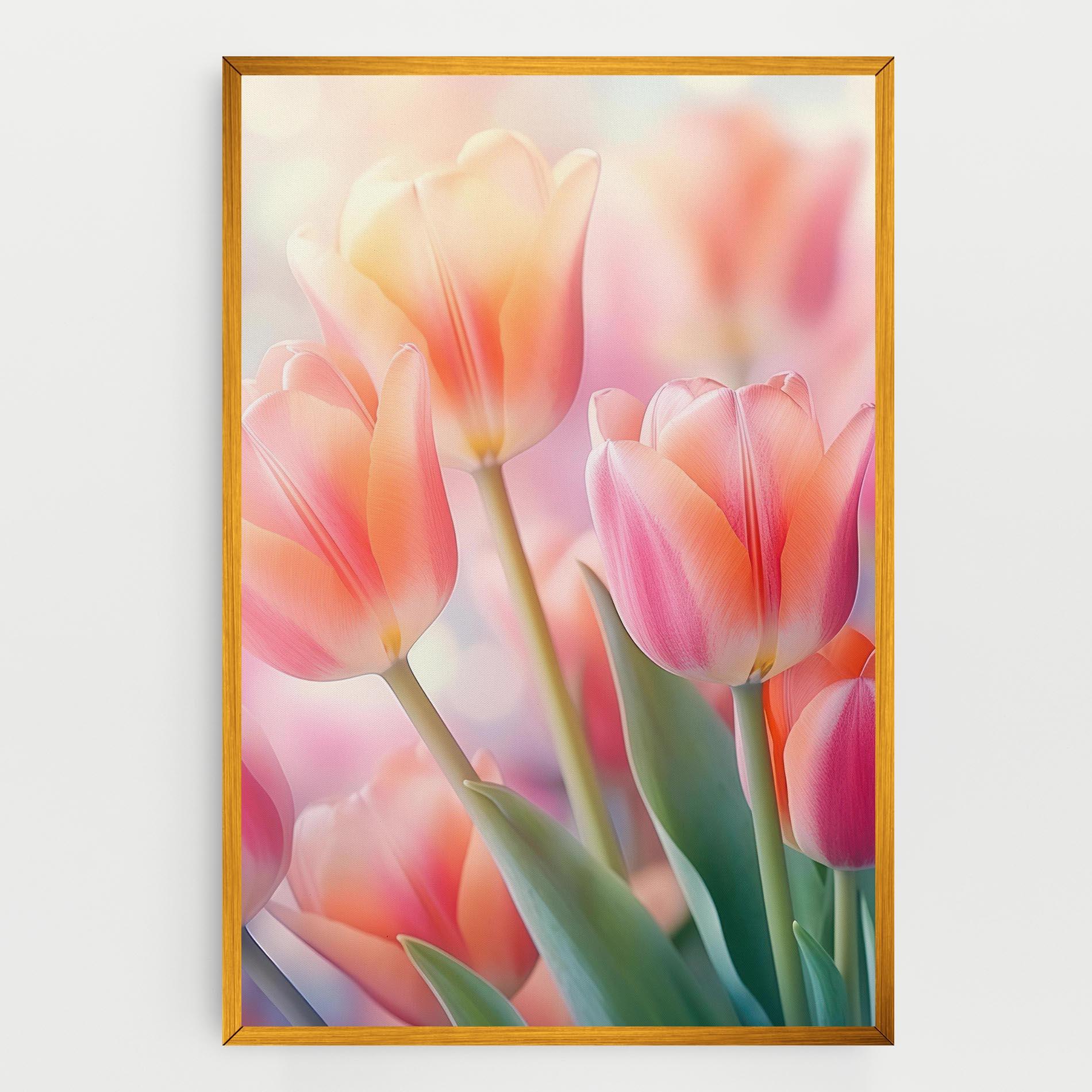 Leinwandbild Dreamy Tulips mockup 0