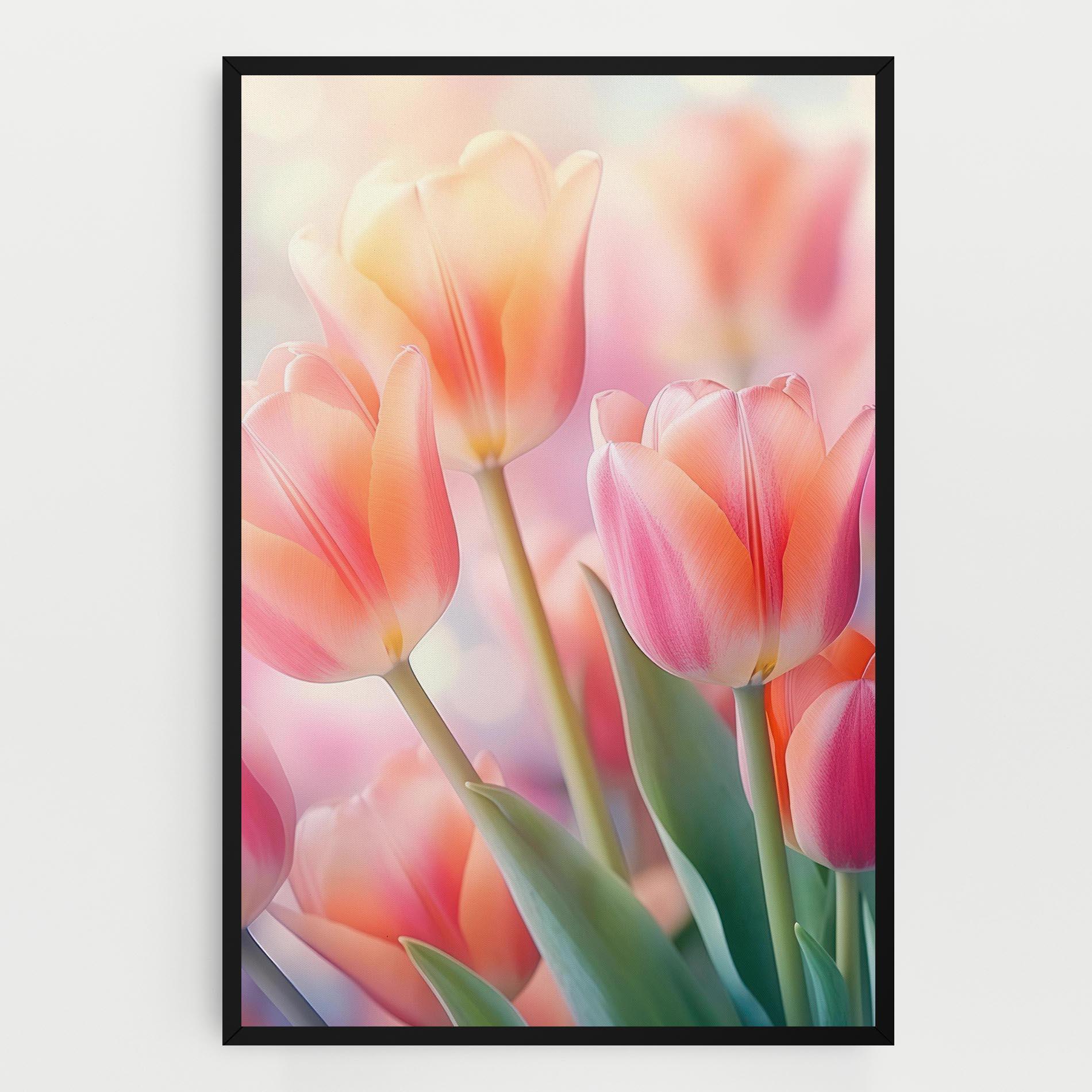 Leinwandbild Dreamy Tulips mockup 0
