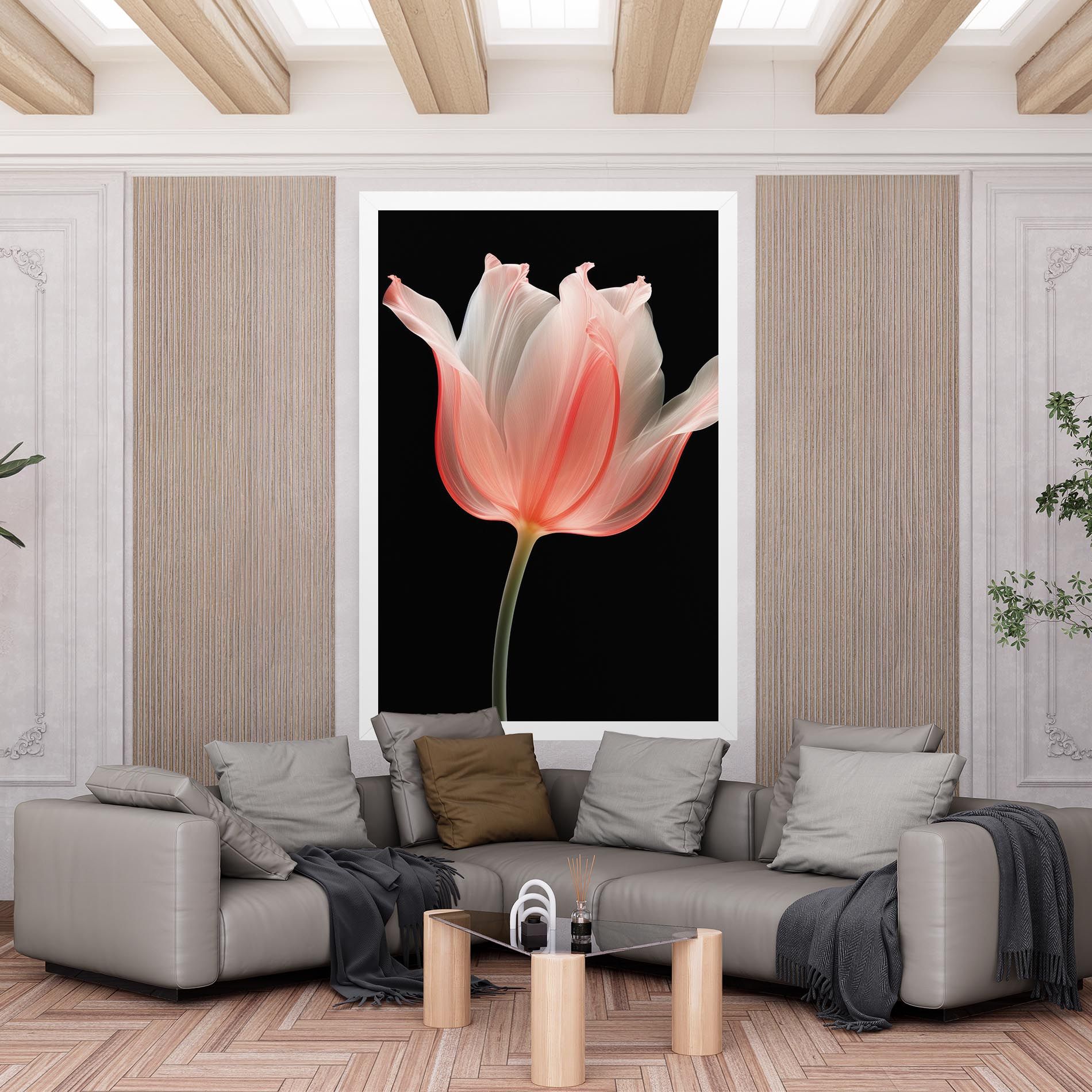 Pastel Pink Tulip mockup 6