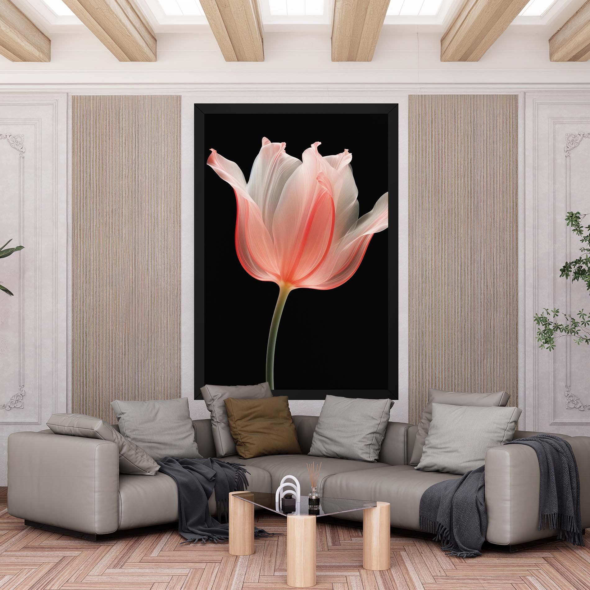 Pastel Pink Tulip mockup 6