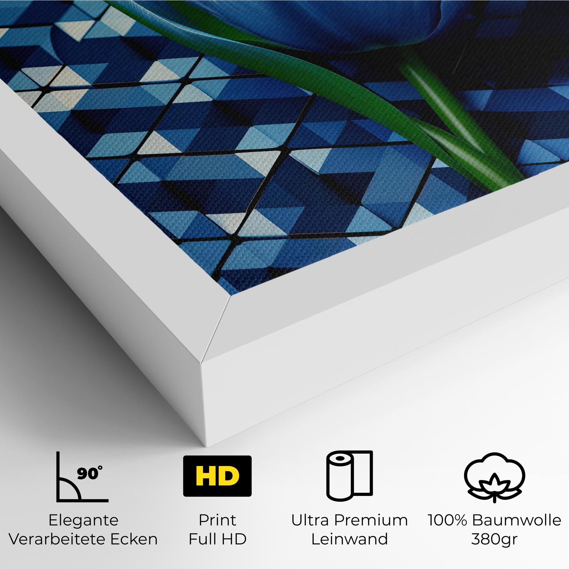 Leinwandbild Blue Tulip mockup 4