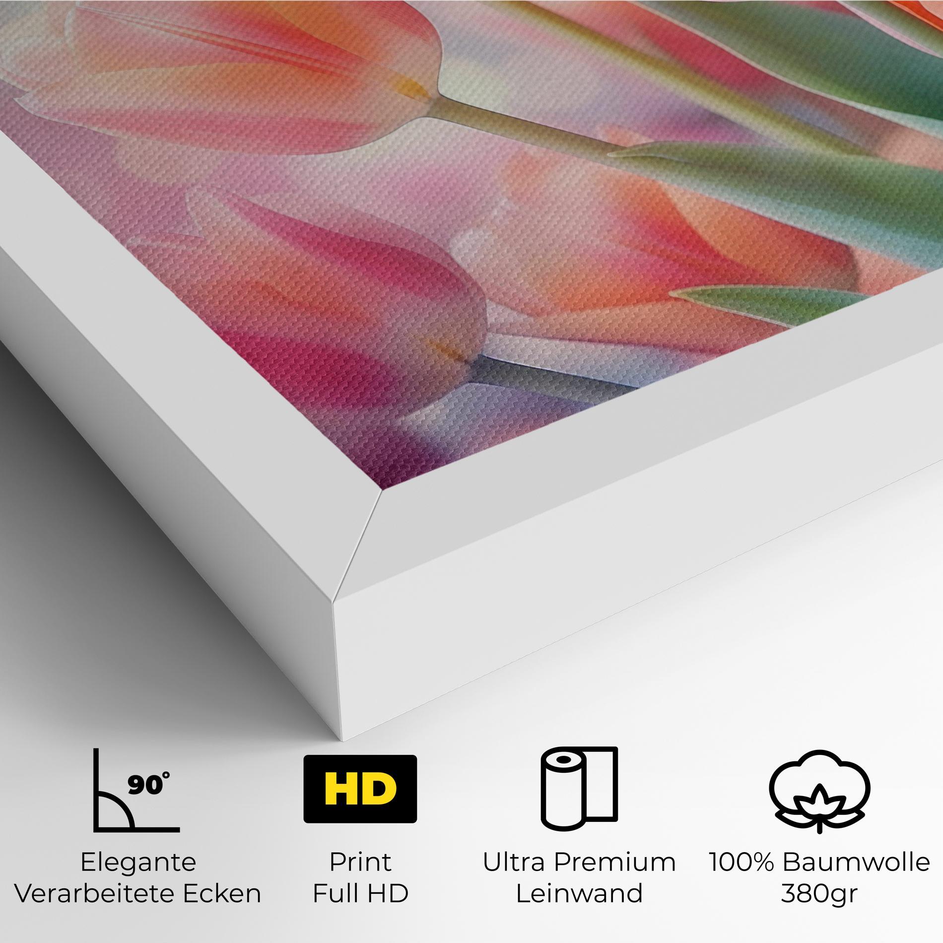 Leinwandbild Dreamy Tulips mockup 4