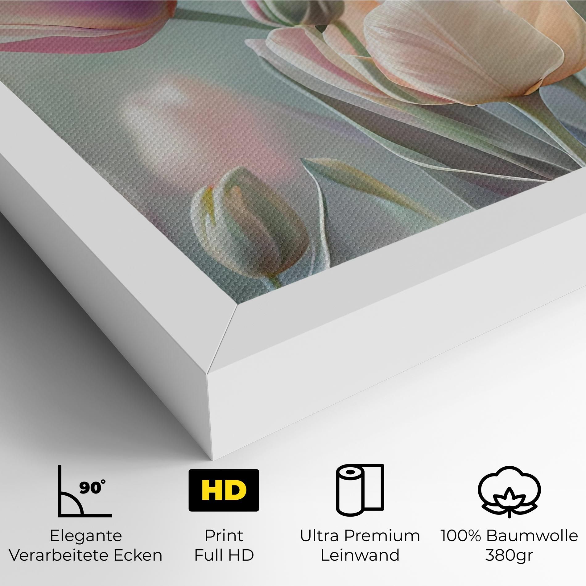 Dreamy White Tulips mockup 4