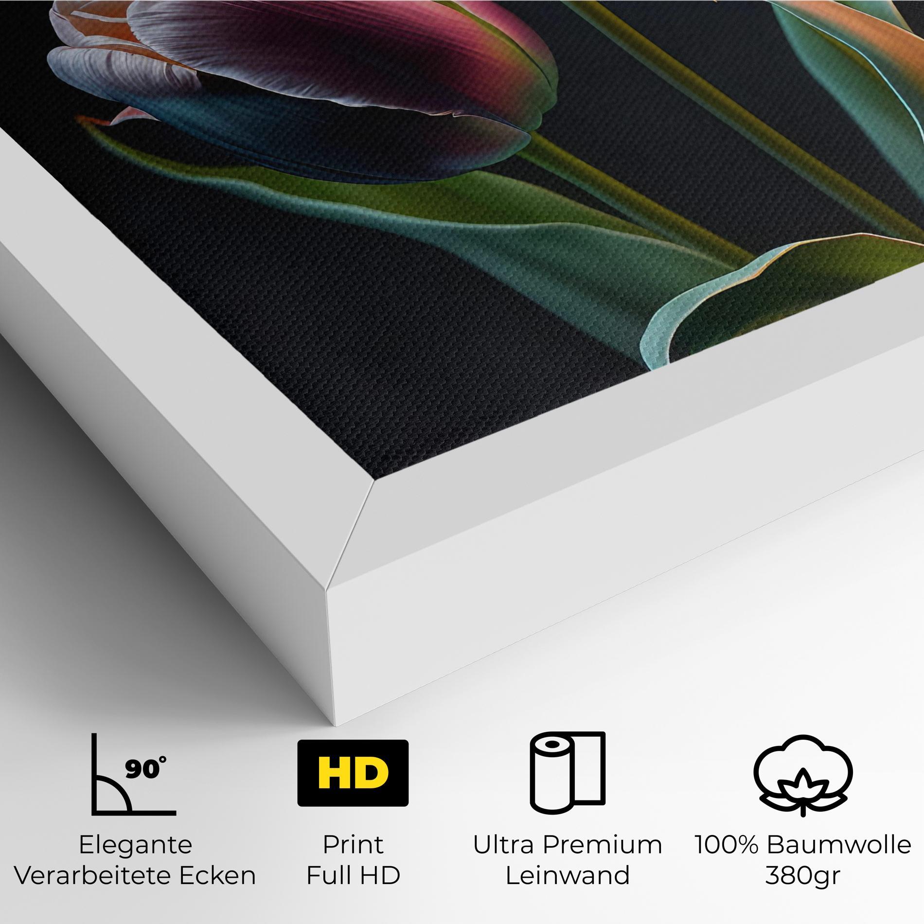 Leinwandbild Light Purple Tulips mockup 4