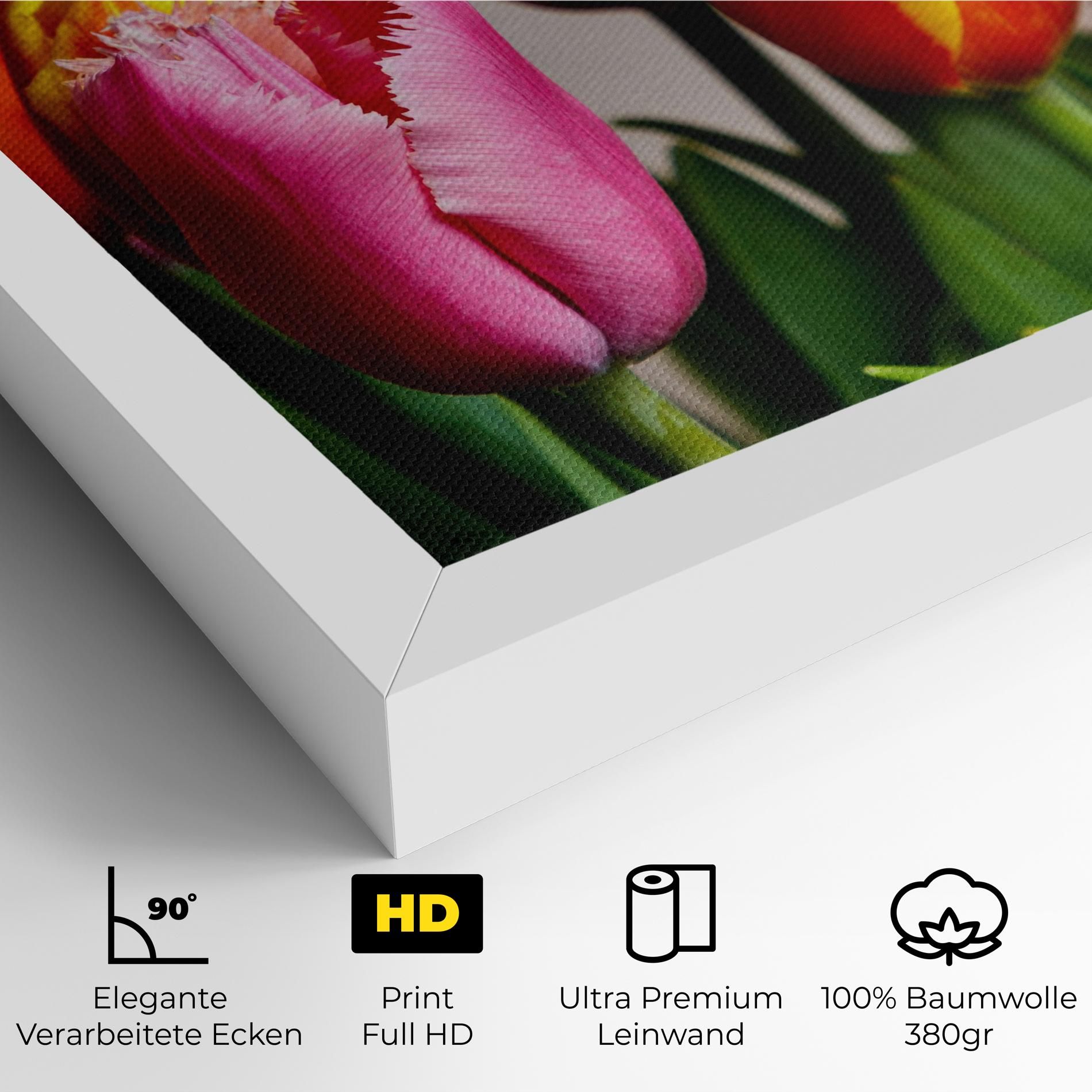 Pink Orange Tulips mockup 4