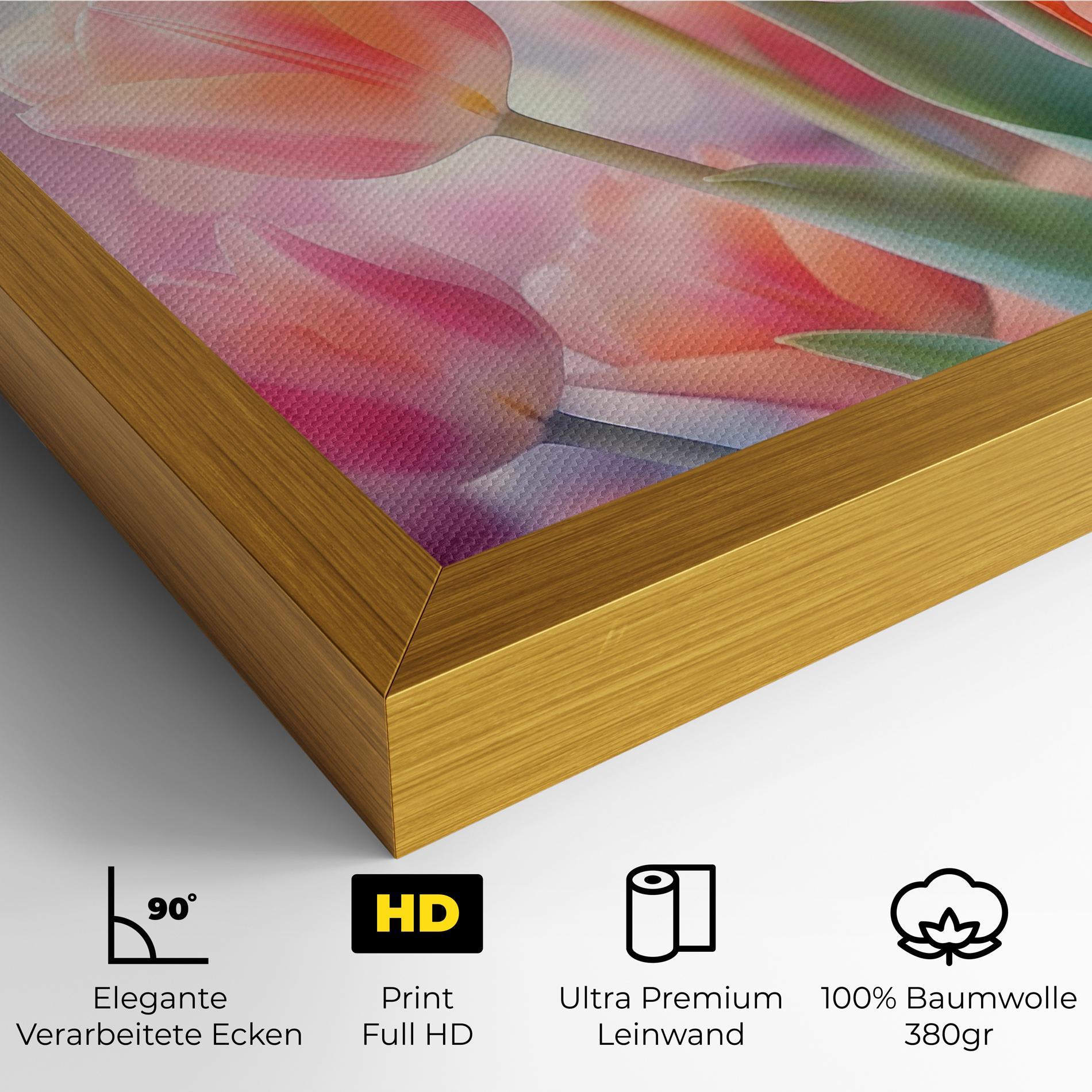 Leinwandbild Dreamy Tulips mockup 4