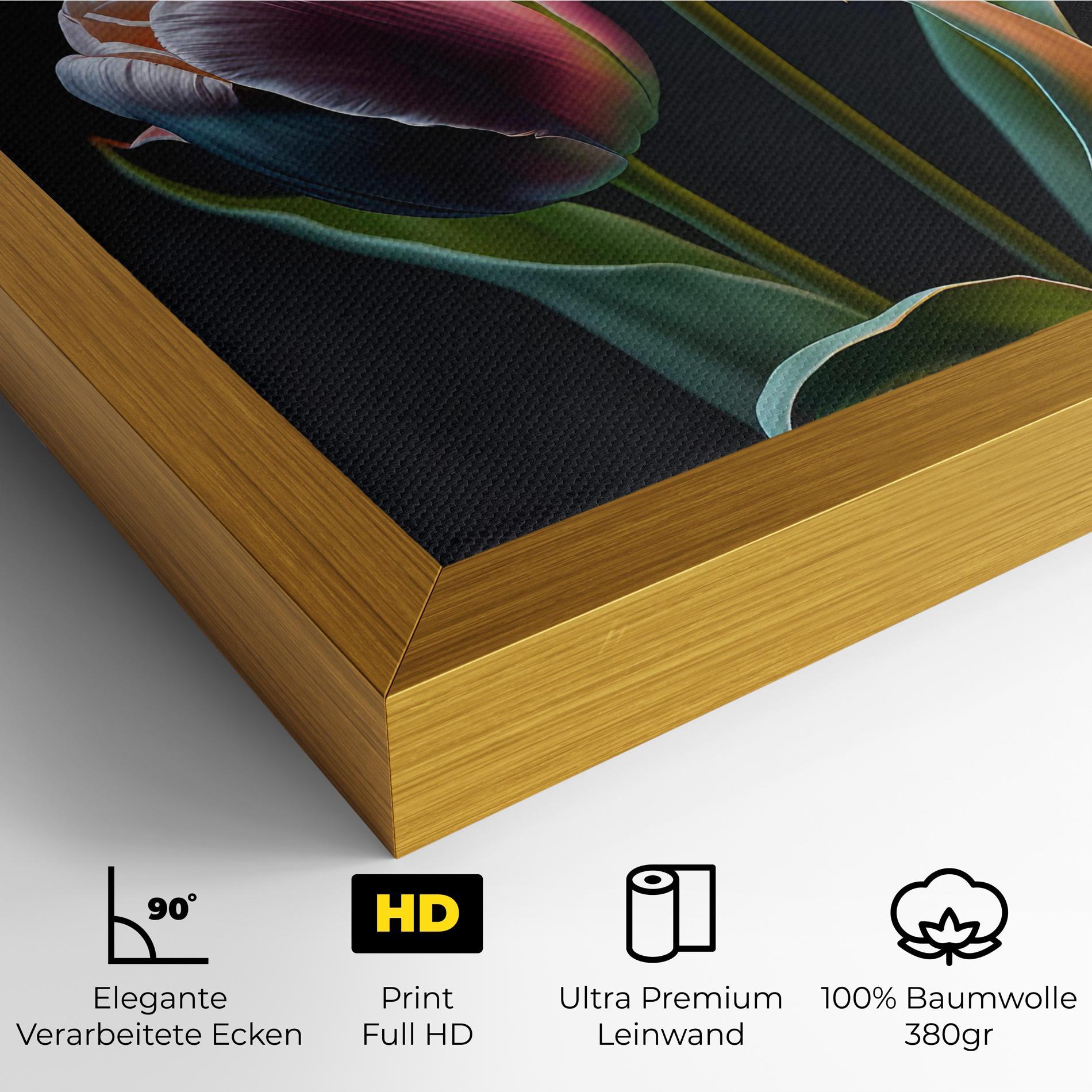 Leinwandbild Light Purple Tulips mockup 4