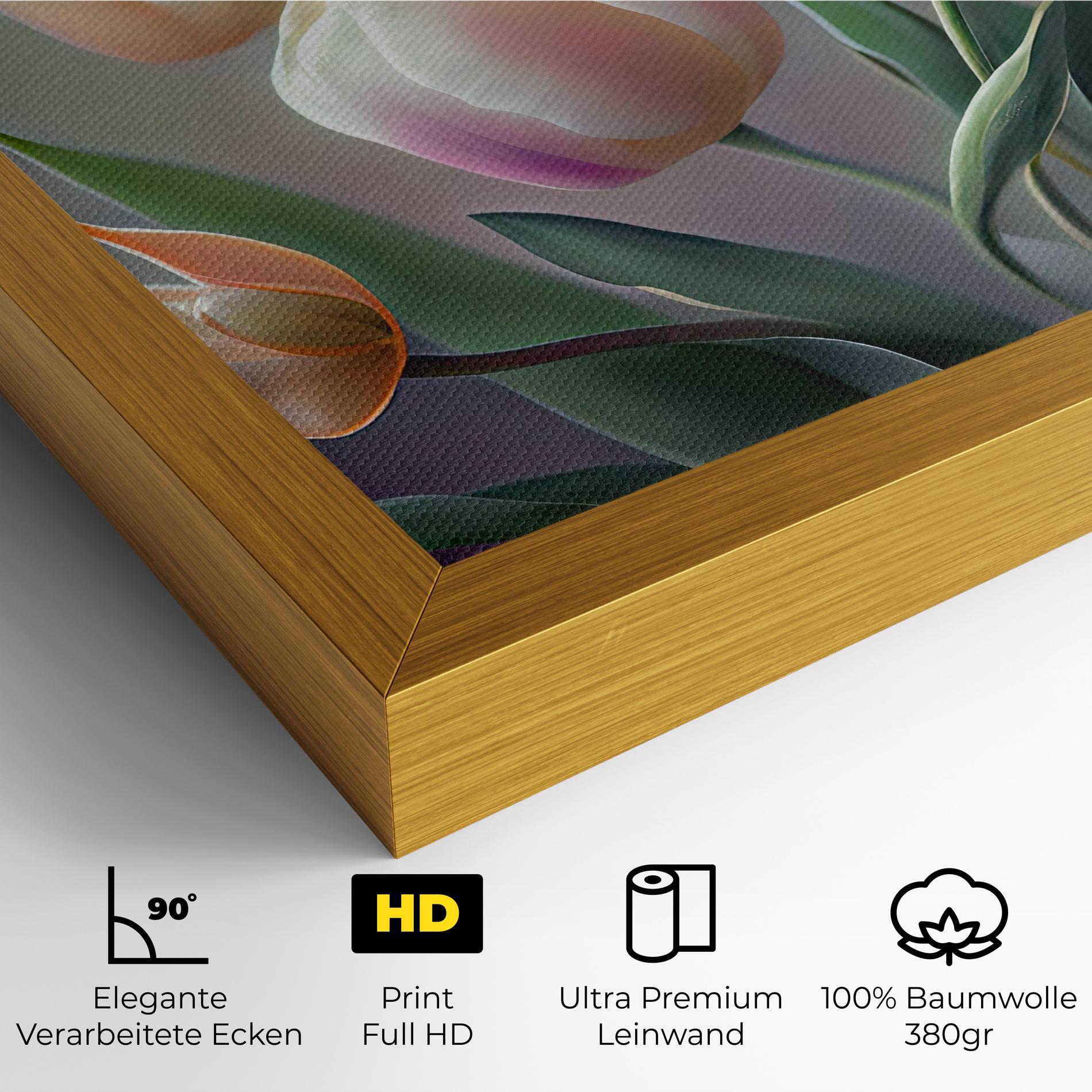 Leinwandbild Pretty Tulips mockup 4