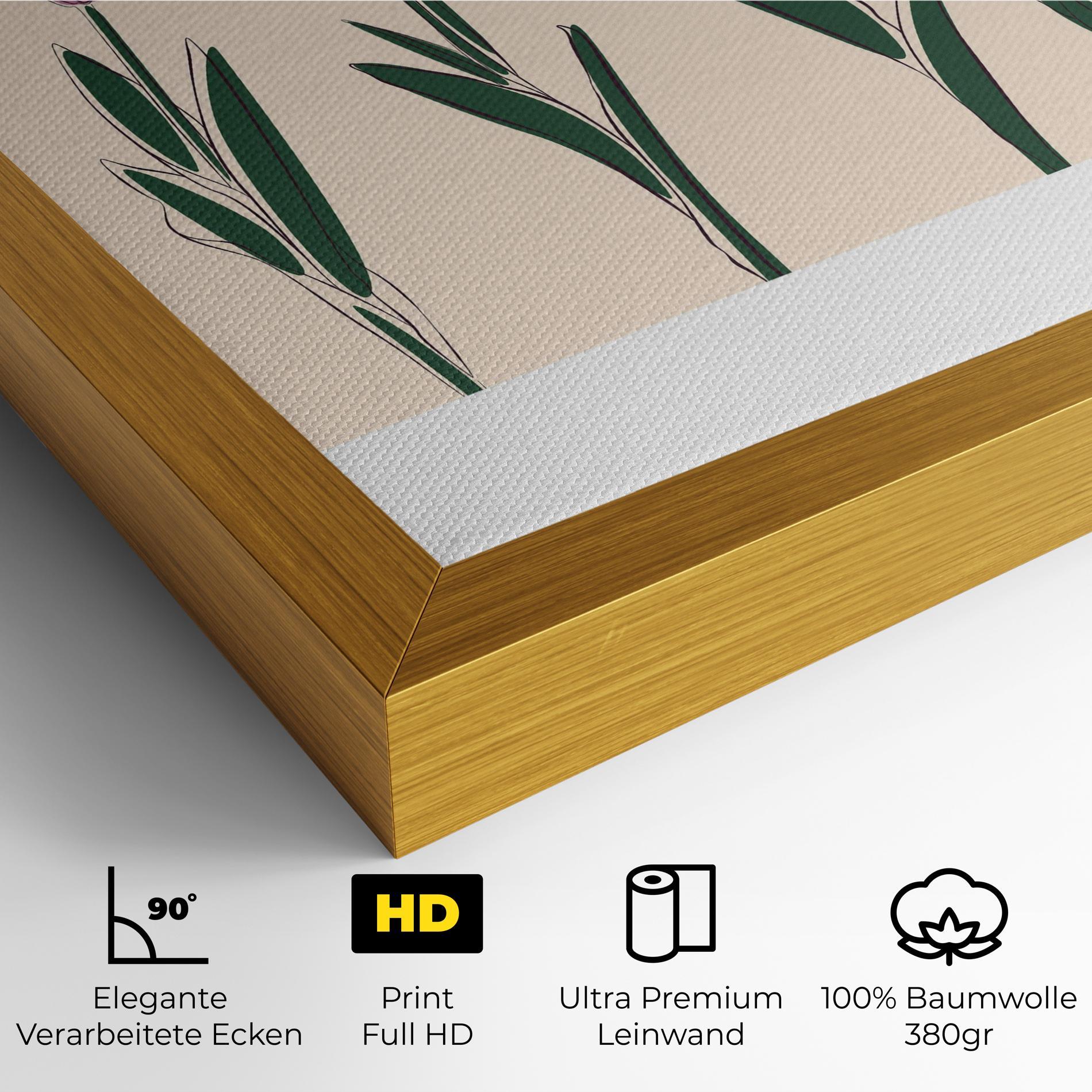 Leinwandbild Tulips Set mockup 4