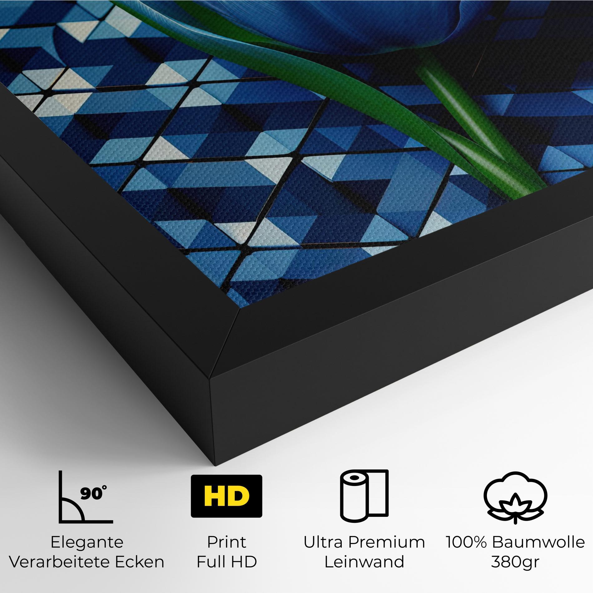 Leinwandbild Blue Tulip mockup 4