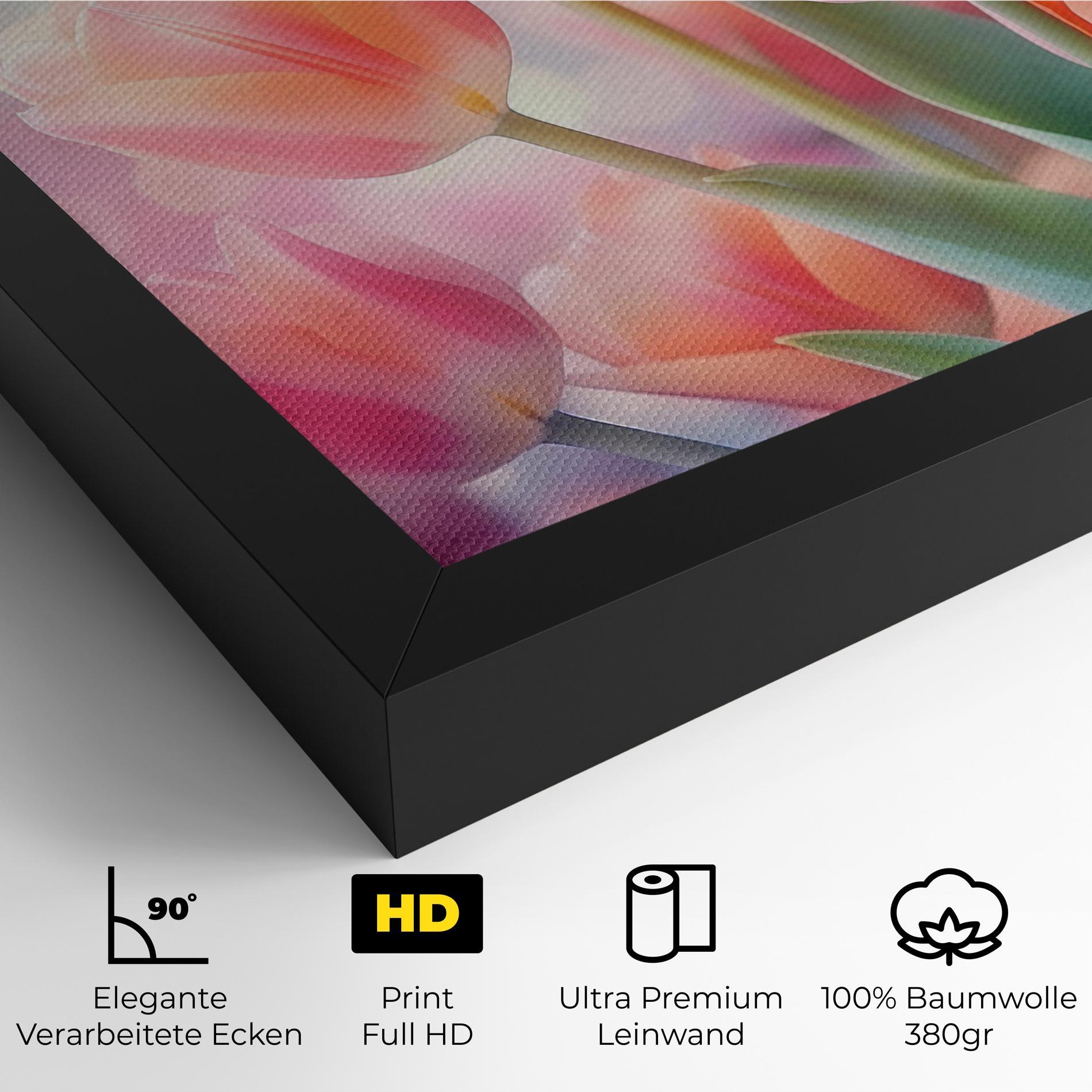 Leinwandbild Dreamy Tulips mockup 4