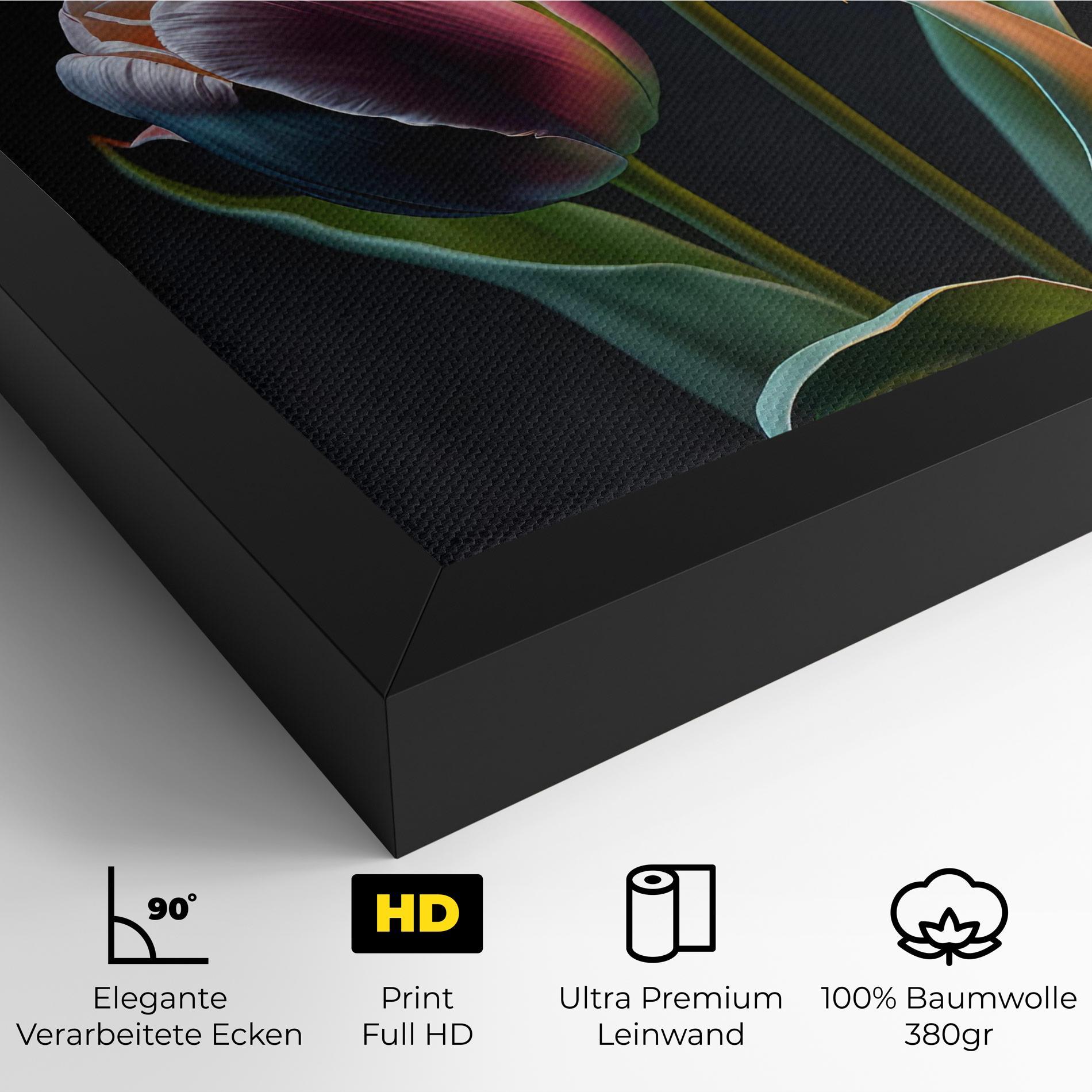 Leinwandbild Light Purple Tulips mockup 4