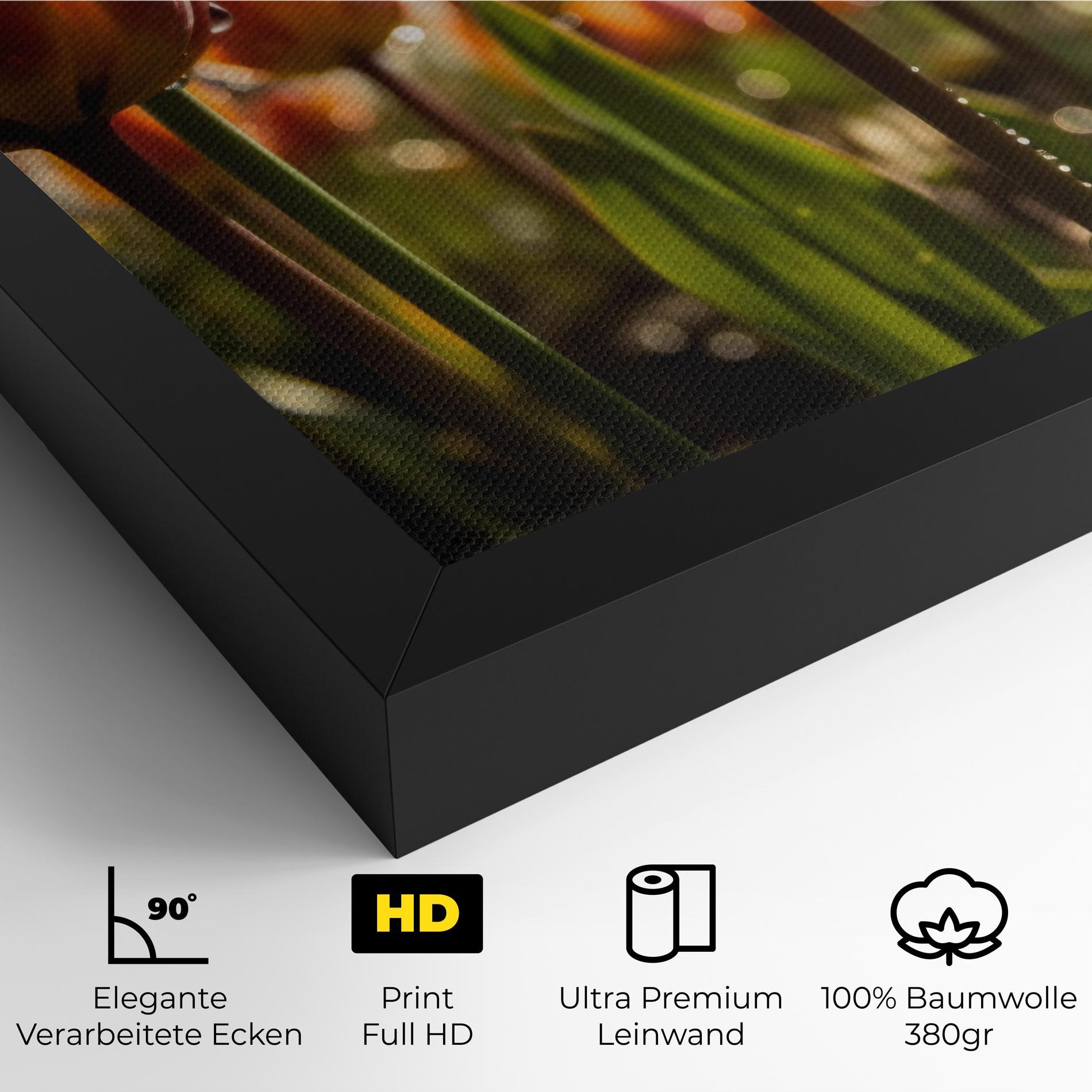 Leinwandbild Orange Tulips After Rain mockup 4