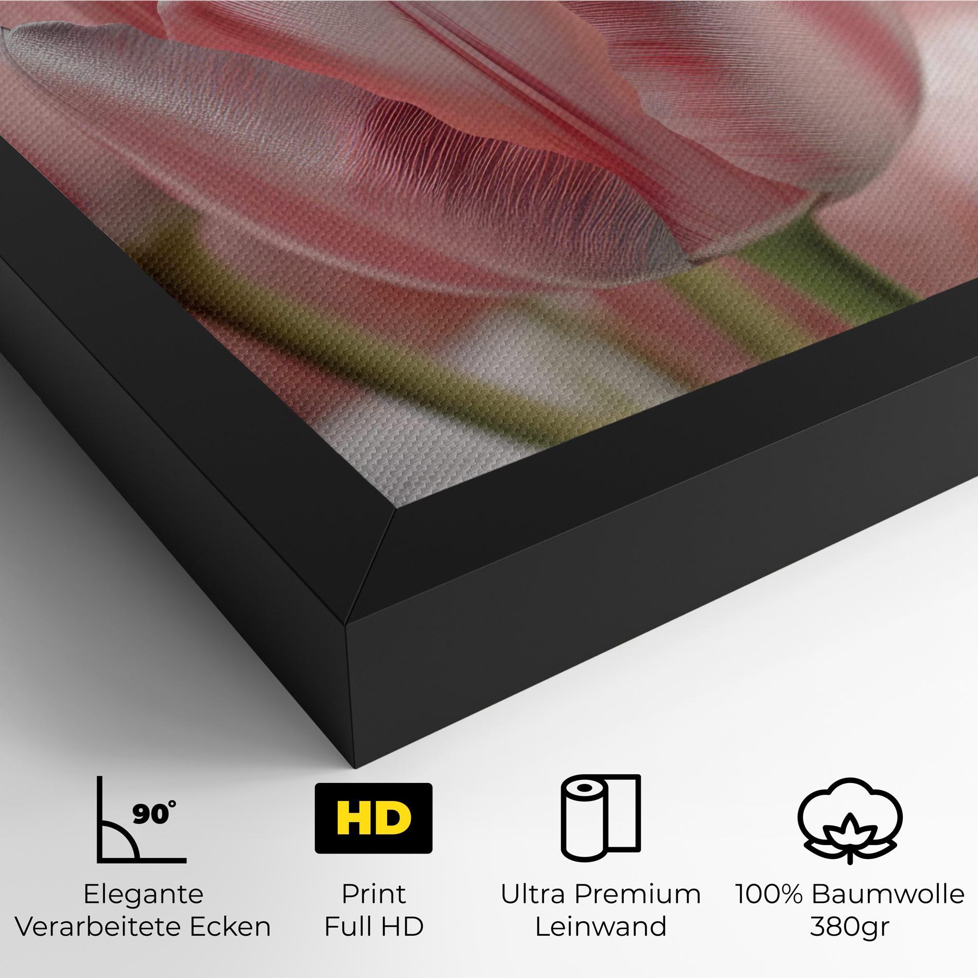 Leinwandbild Pink Pretty Tulips mockup 4