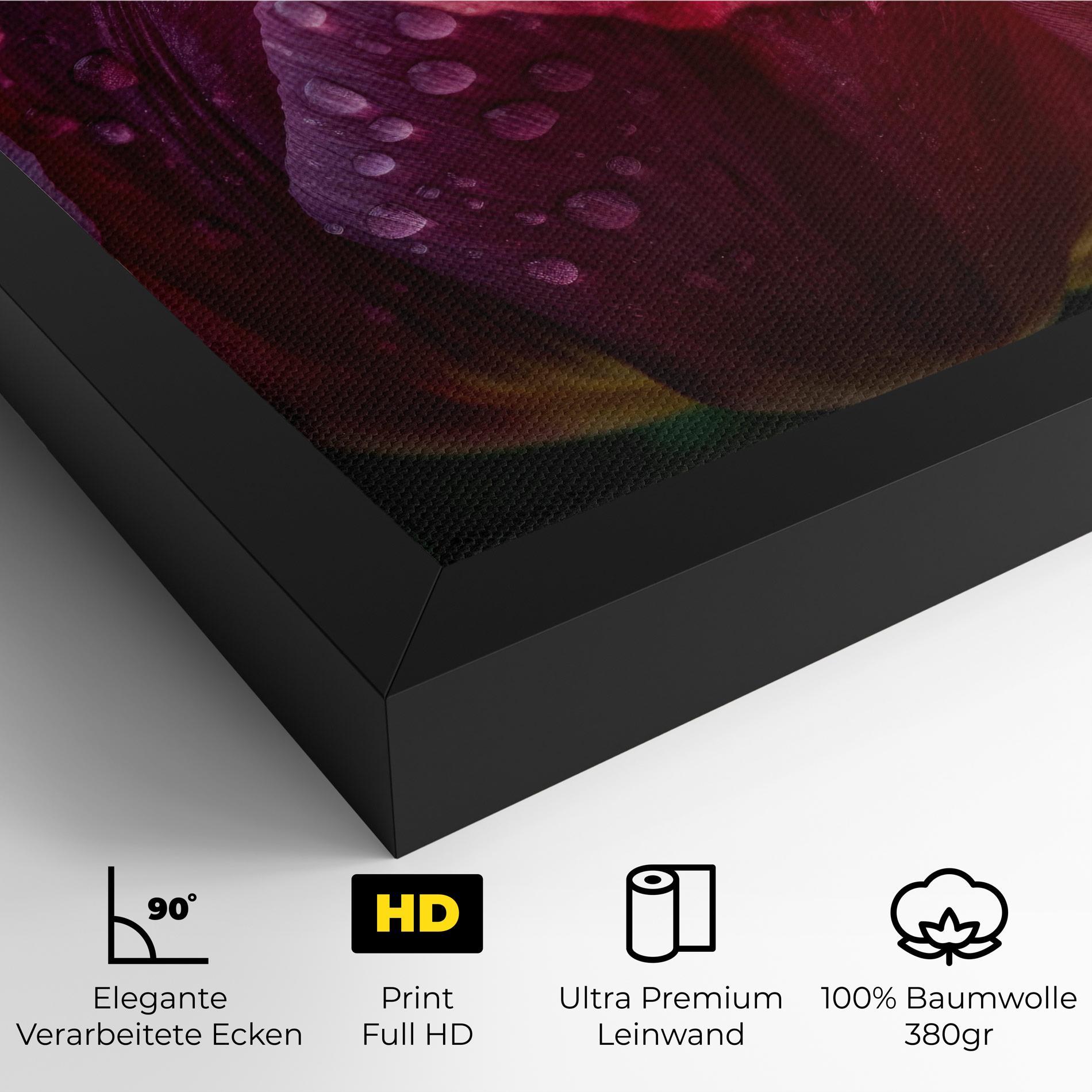 Leinwandbild Pink Tulip After Rain mockup 4