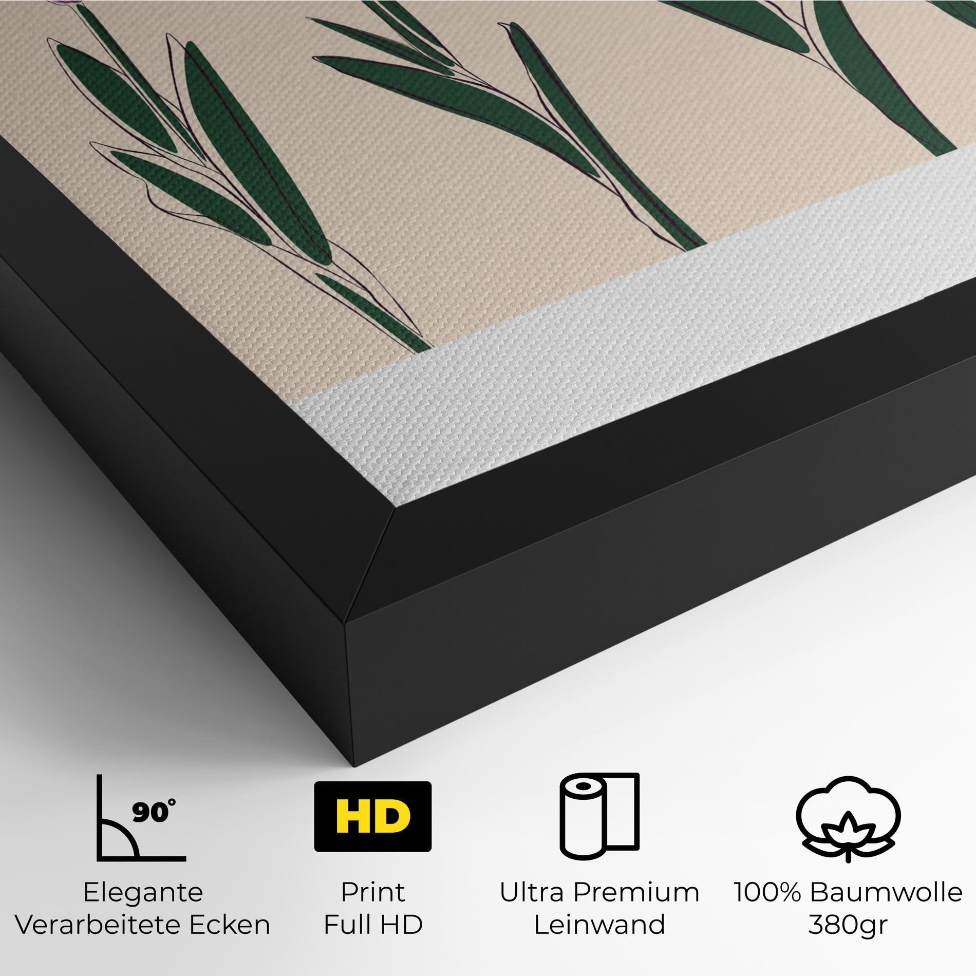 Leinwandbild Tulips Set mockup 4