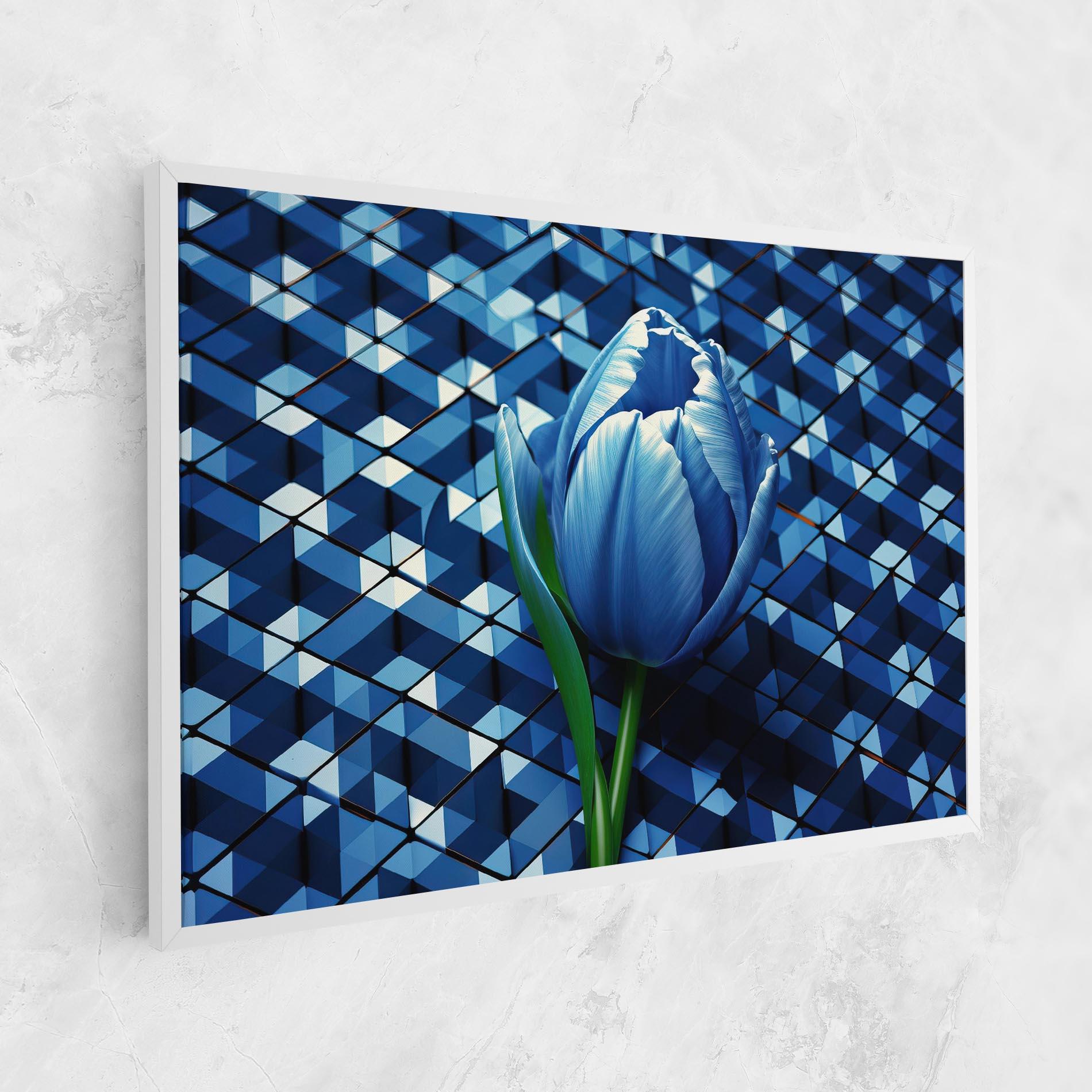 Leinwandbild Blue Tulip mockup 1