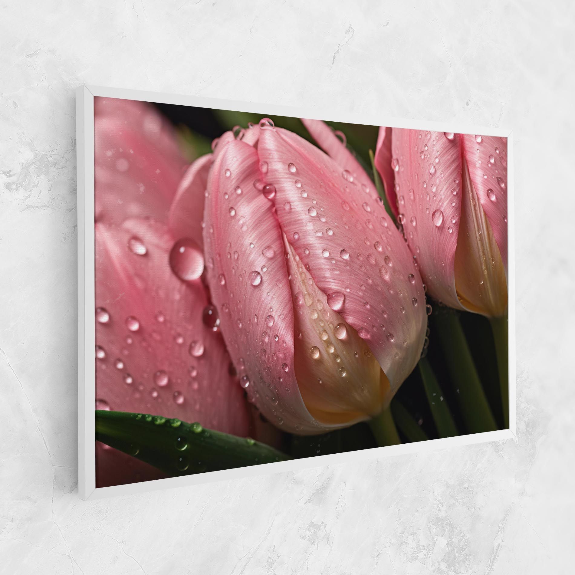 Pink Tulip With Drops mockup 1