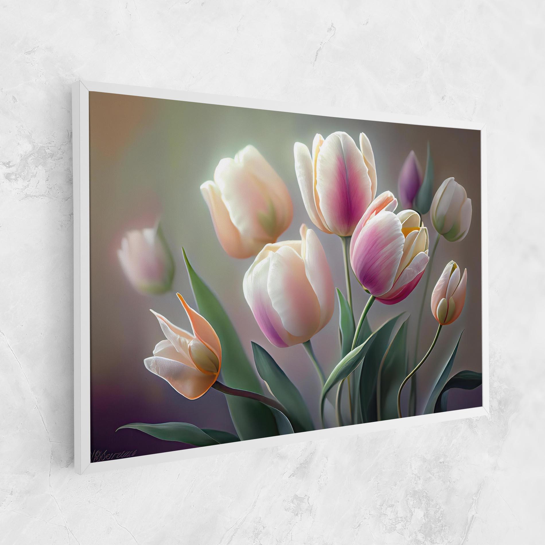 Leinwandbild Pretty Tulips mockup 1