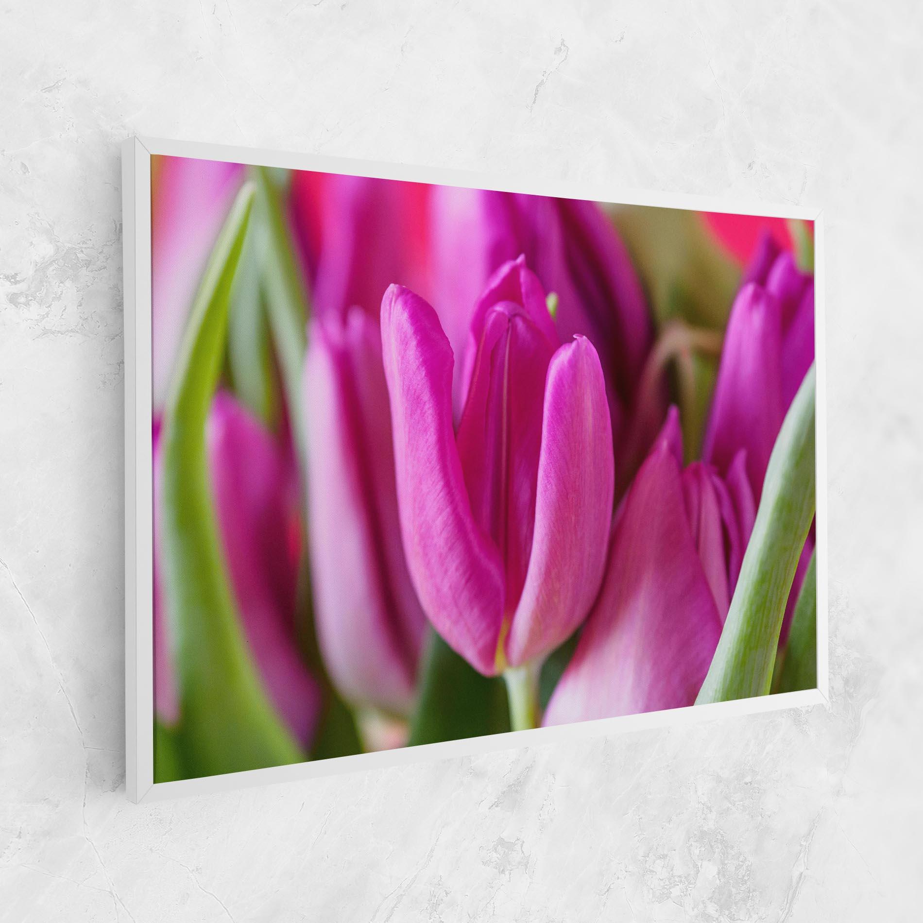 Leinwandbild Purple Tulip Close Up mockup 1
