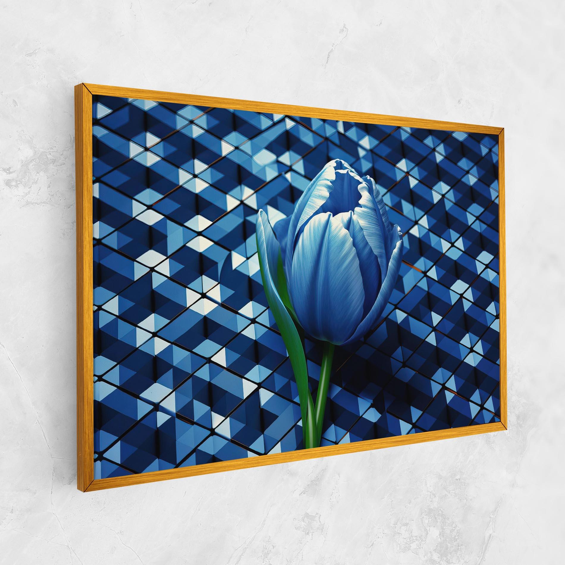 Leinwandbild Blue Tulip mockup 1